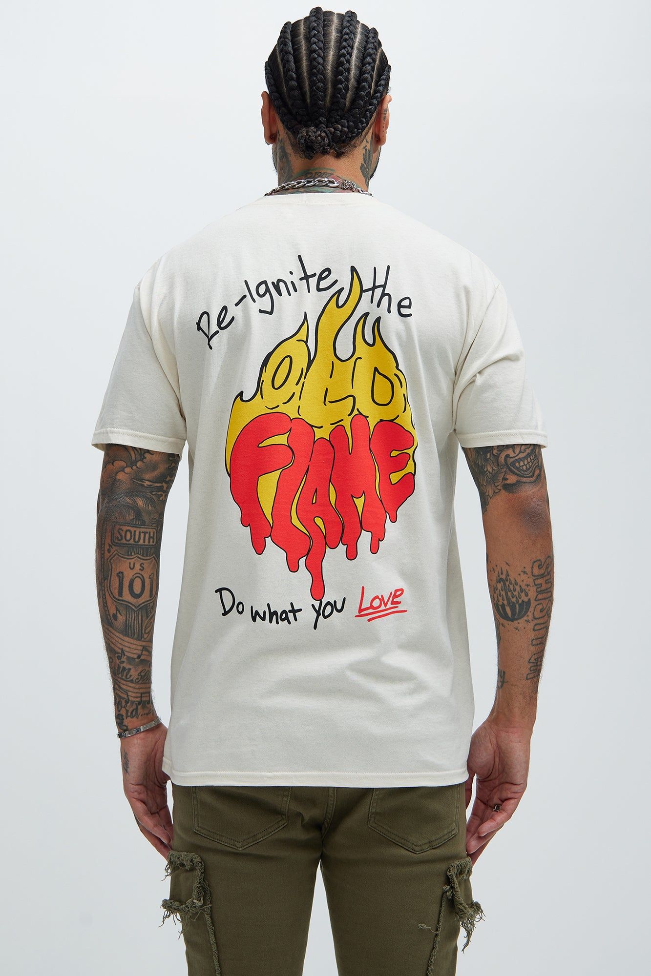 Do What You Love Short Sleeve Tee - Cream sold by Fashion Nova product image thumbnail 4