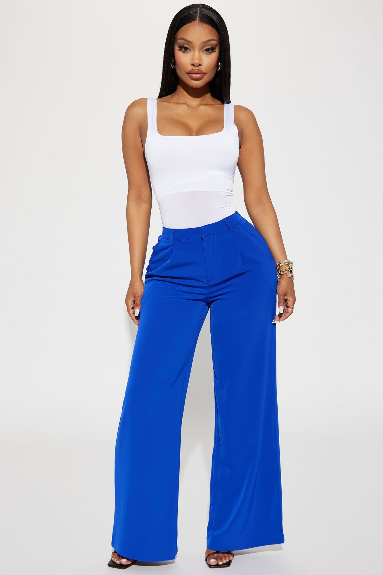 On Time Trouser Pant - Royal sold by Fashion Nova