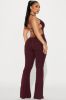 Same Heart Ribbed Jumpsuit - Wine sold by Fashion Nova