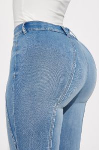 Long Time No See Stretch Flare Jeans - Medium Wash sold by Fashion Nova