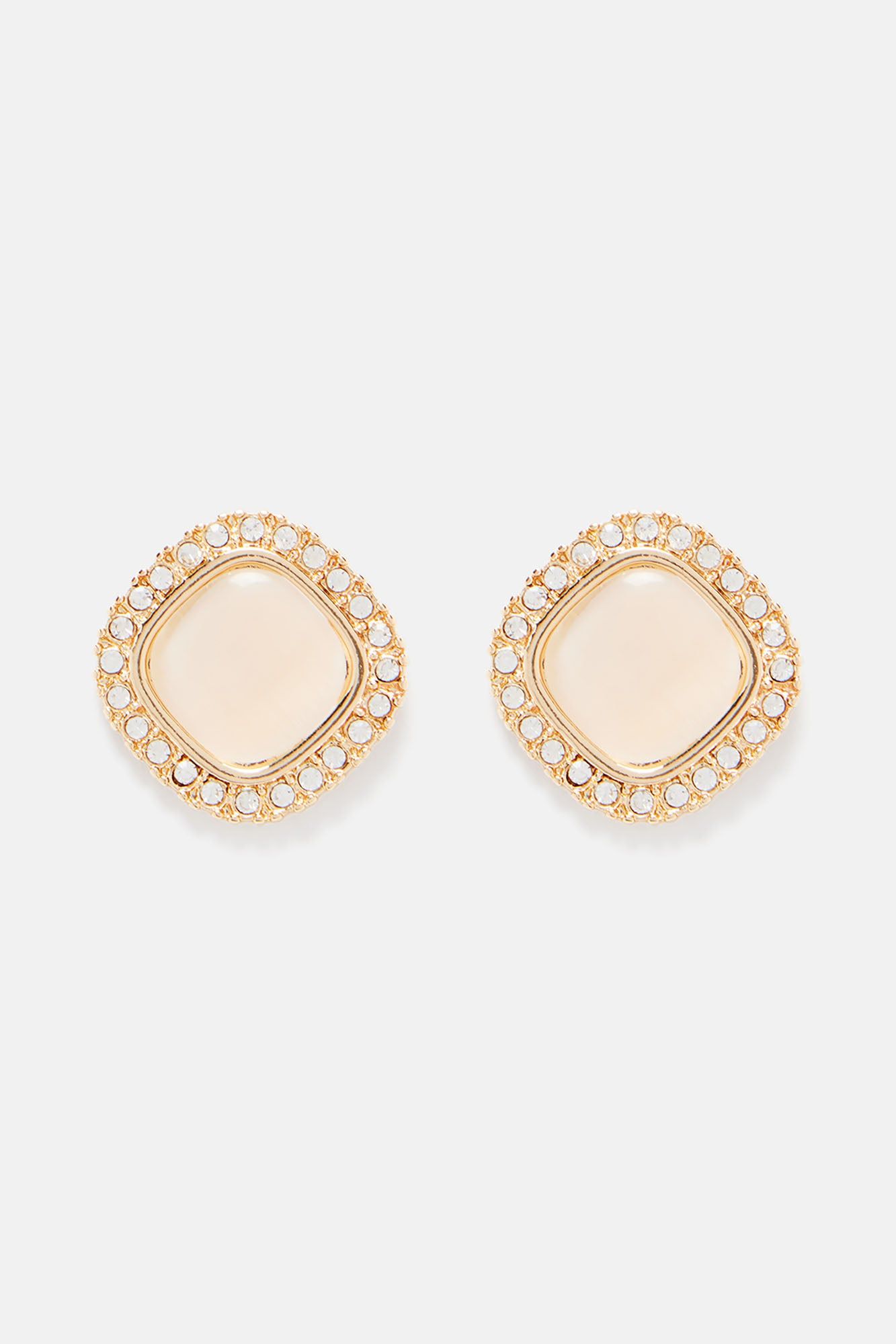 She's A Charming Gem Earrings - White/Gold sold by Fashion Nova product image thumbnail 3