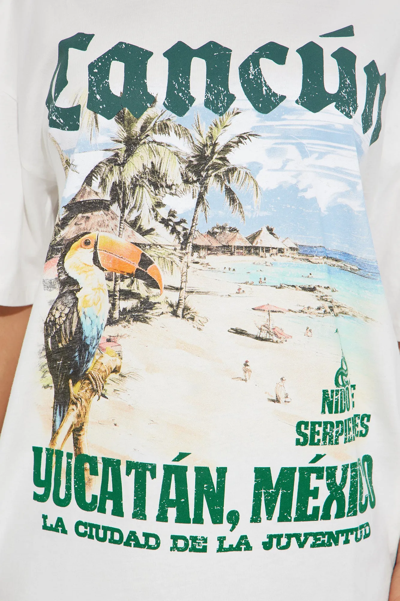 Cancun Oversized Tee - White sold by Fashion Nova product image thumbnail 3