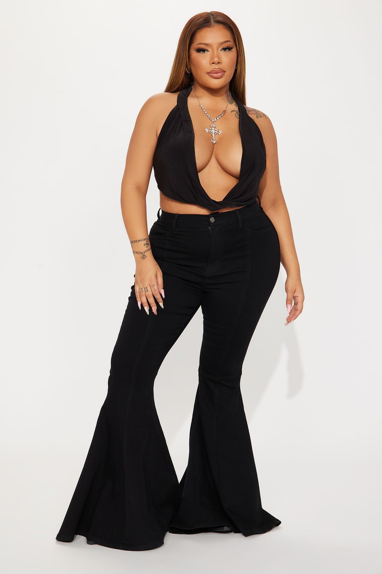 Party In Dallas Cowl Neck Top - Black sold by Fashion Nova product image thumbnail 5