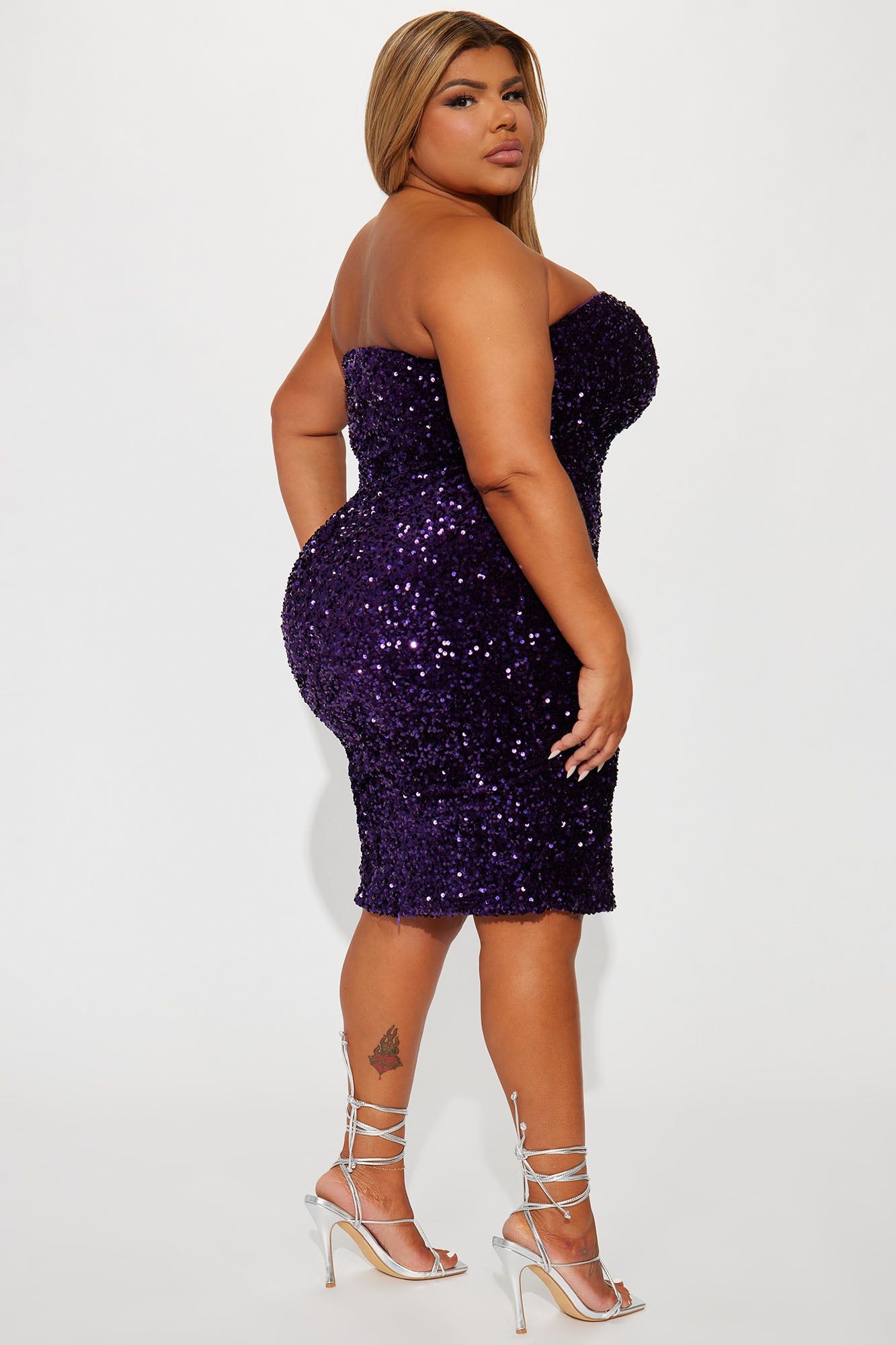 Dublin Sequin Midi Dress - Purple sold by Fashion Nova product image thumbnail 6