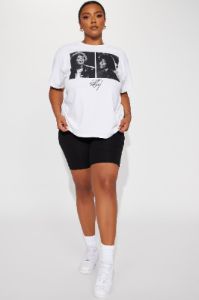 Whitney Houston Photoreal Graphic Tee - Beige sold by Fashion Nova