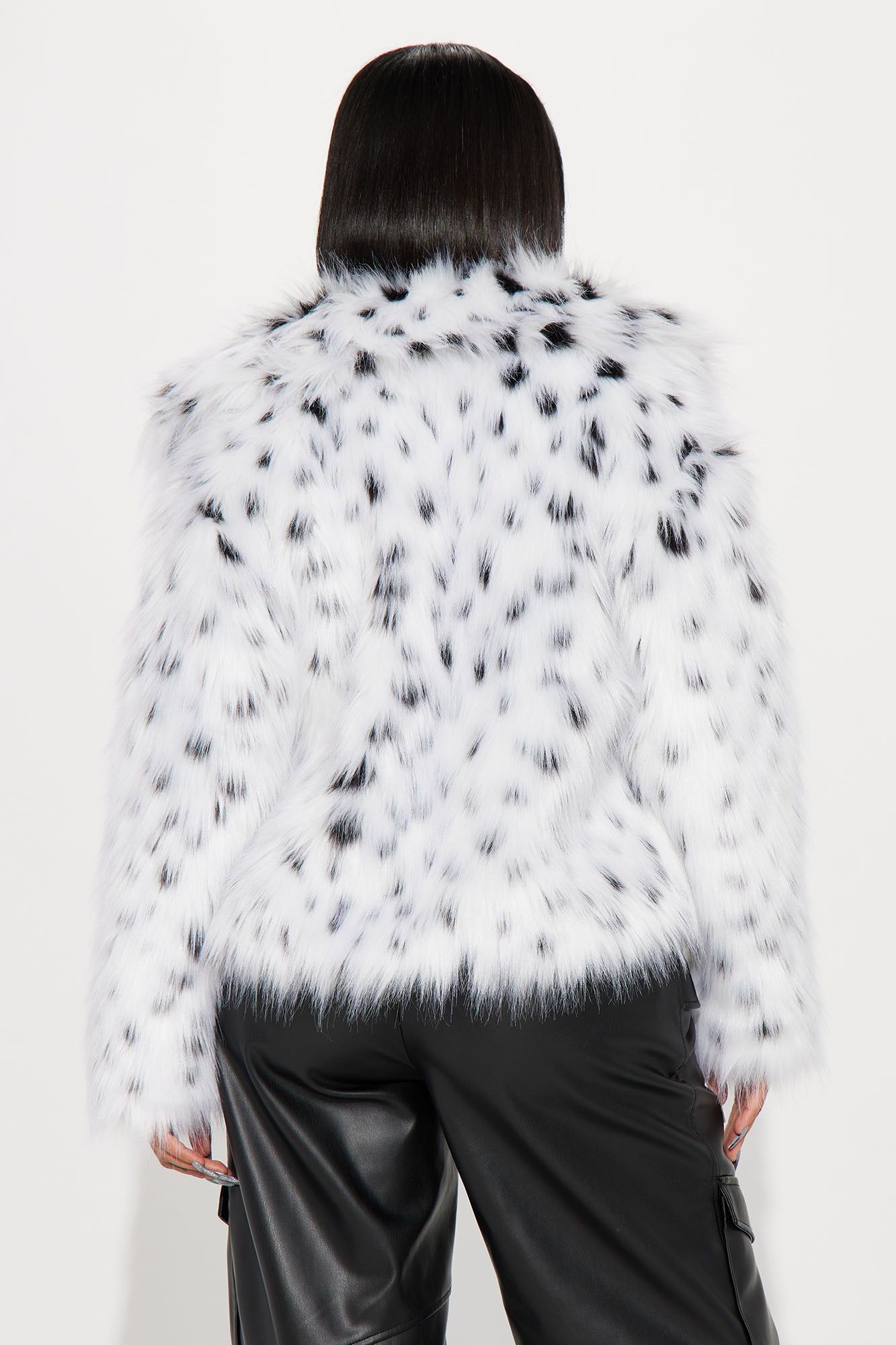 My Wild Thoughts Faux Fur Coat - White/combo sold by Fashion Nova product image thumbnail 3