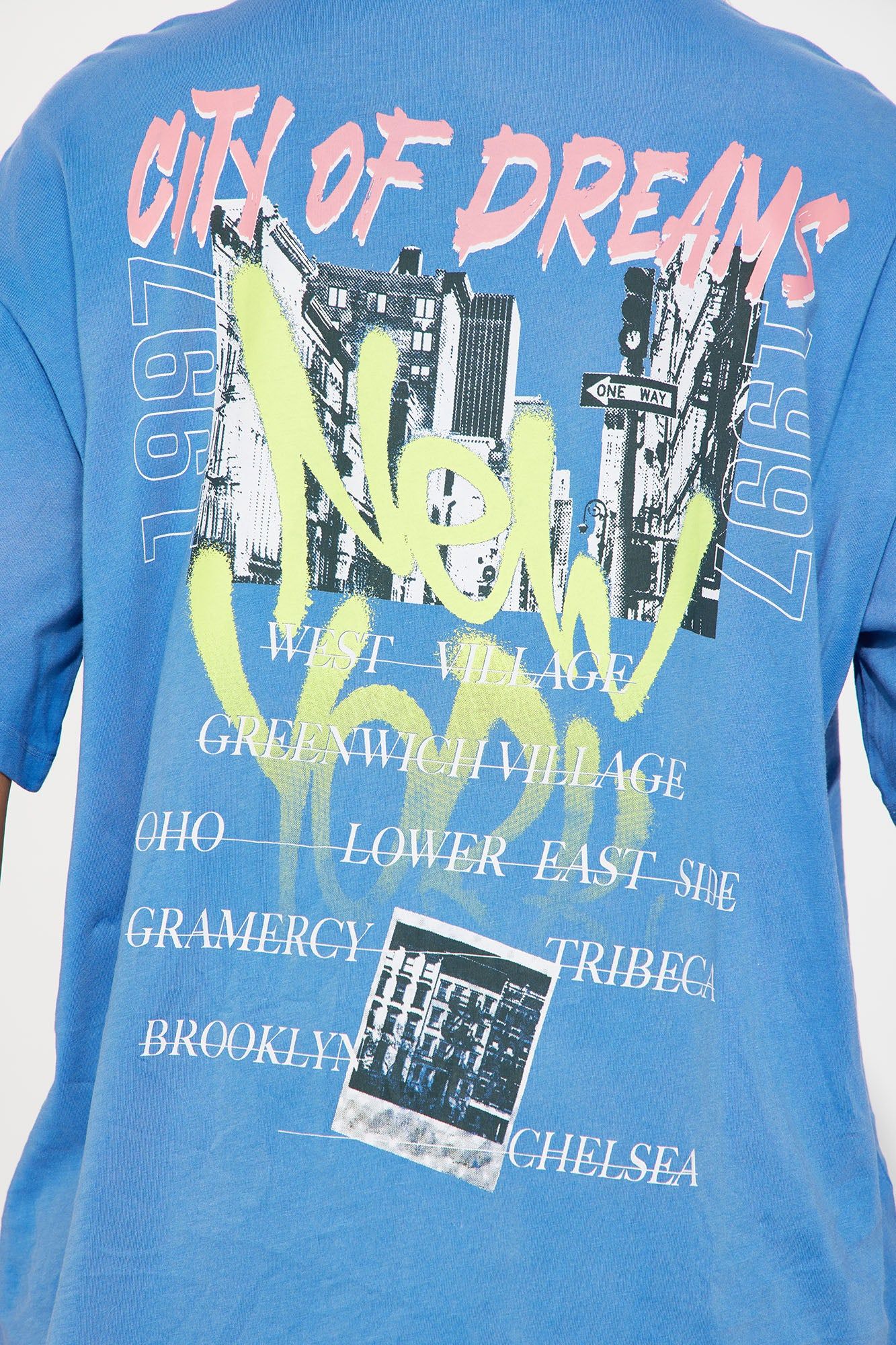 New York Dreams Washed Tshirt - Blue sold by Fashion Nova product image thumbnail 4