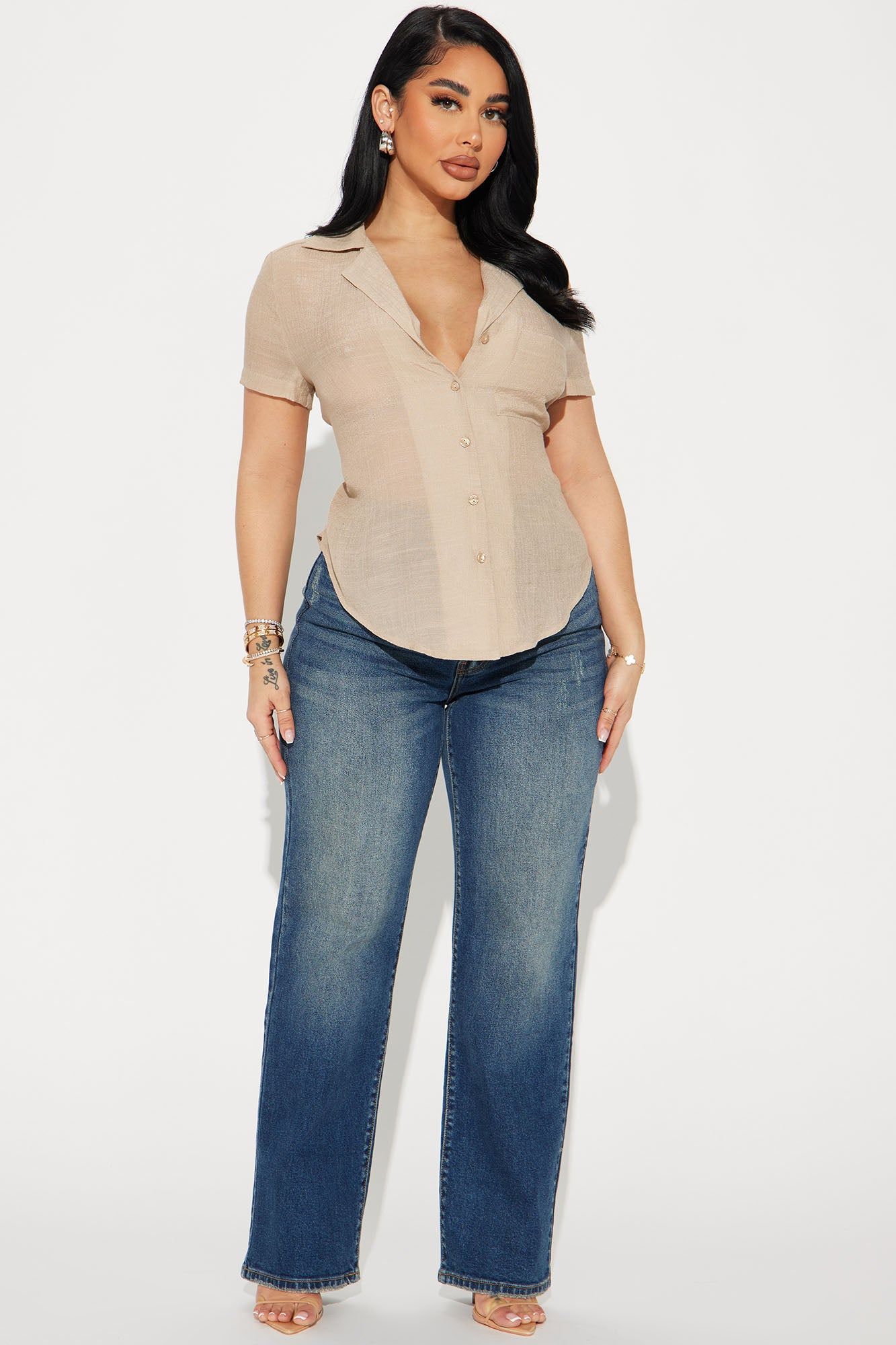Dawn Shirt - Khaki sold by Fashion Nova product image thumbnail 2