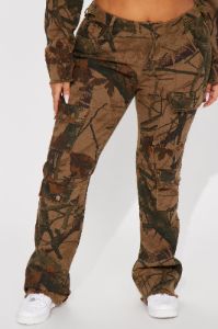 In The Wild Camo Stretch Cargo Jeans - Camouflage sold by Fashion Nova
