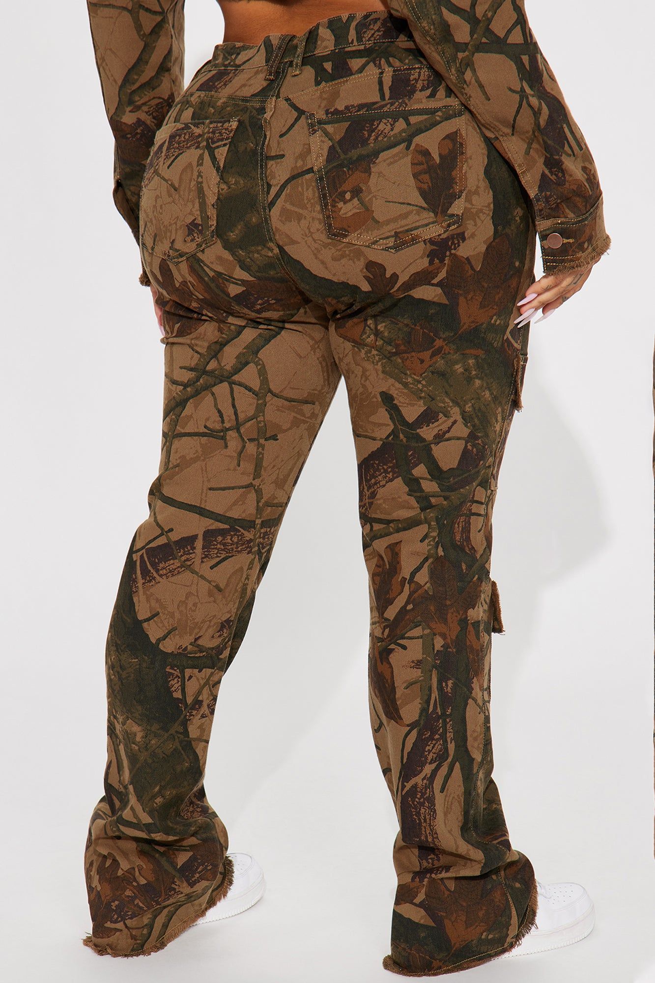 In The Wild Camo Stretch Cargo Jeans - Camouflage sold by Fashion Nova product image thumbnail 8
