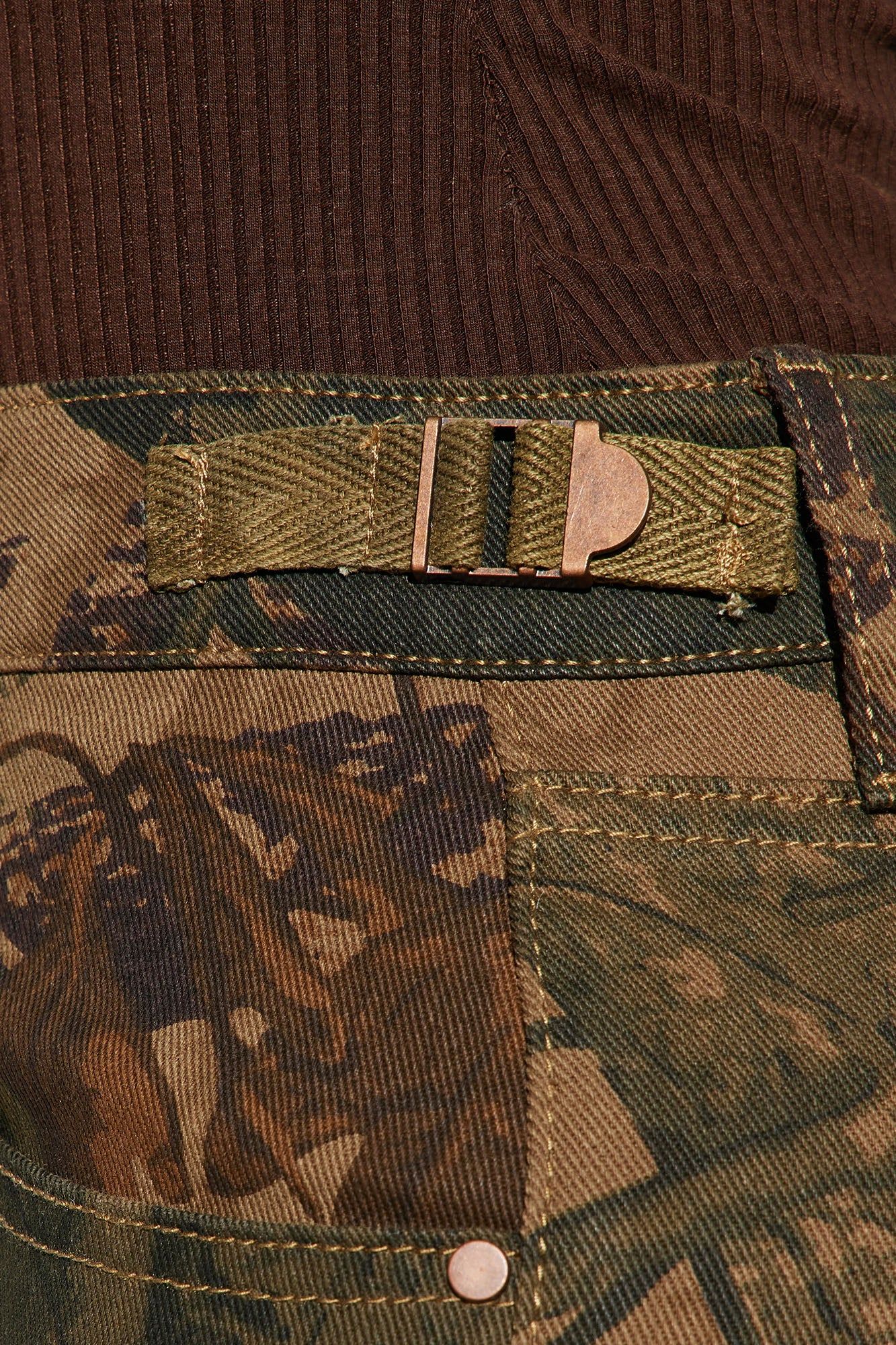 In The Wild Camo Stretch Cargo Jeans - Camouflage sold by Fashion Nova product image thumbnail 3