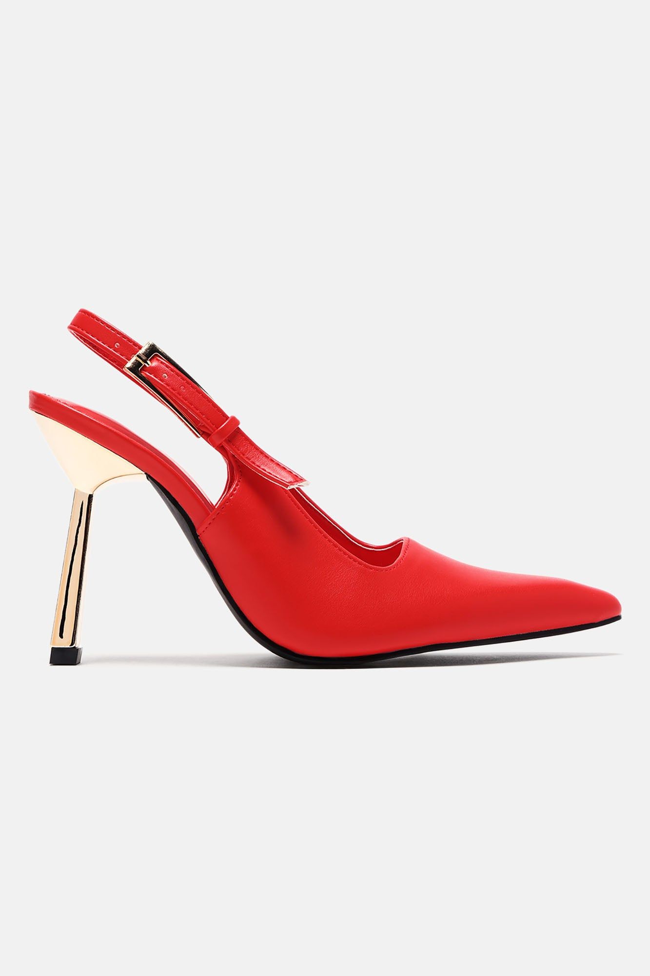 Put The Time In Slingback Pumps - Coral sold by Fashion Nova