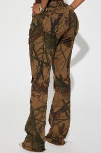 In The Wild Camo Stretch Cargo Jeans - Camouflage sold by Fashion Nova