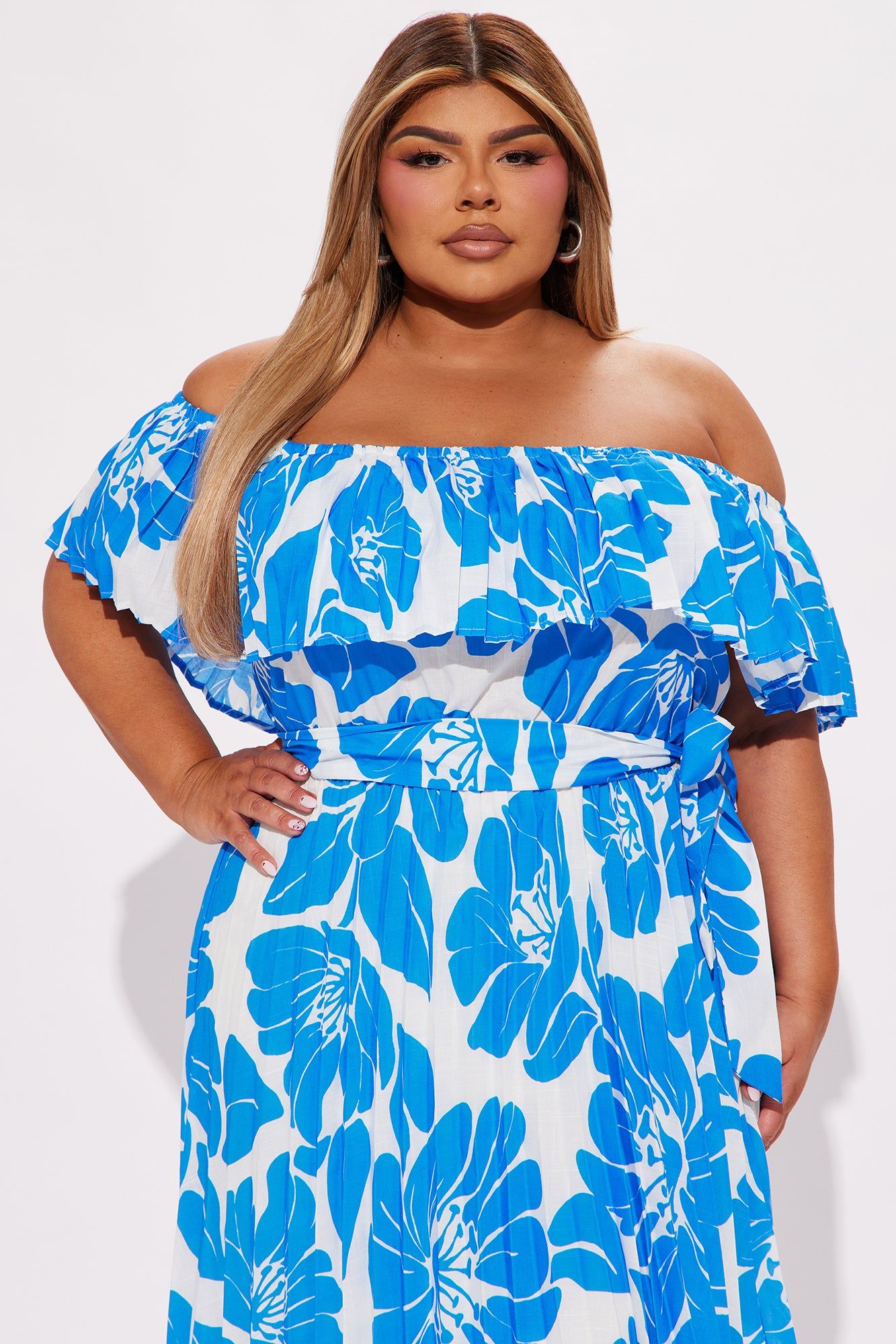 Summer In Santorini Midi Dress - Blue/combo sold by Fashion Nova product image thumbnail 5