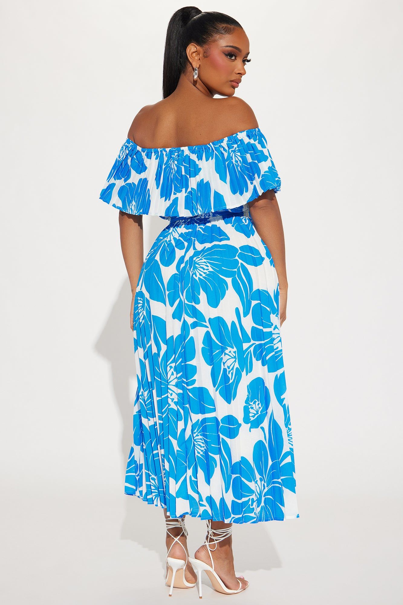 Summer In Santorini Midi Dress - Blue/combo sold by Fashion Nova product image thumbnail 3