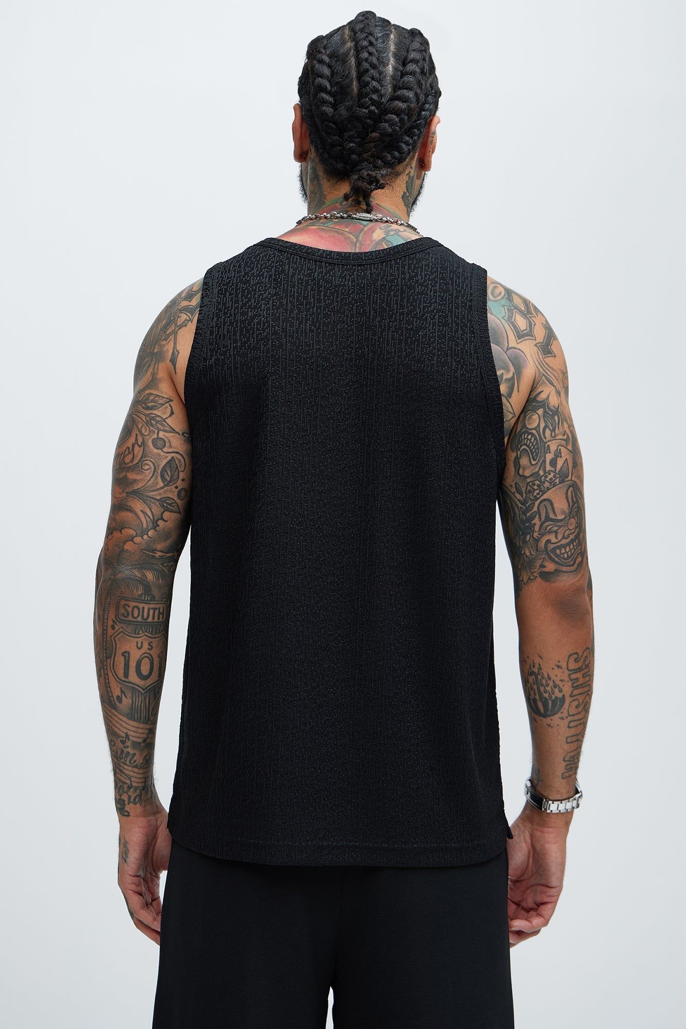 Sleek Textured Tank - Black sold by Fashion Nova product image thumbnail 4