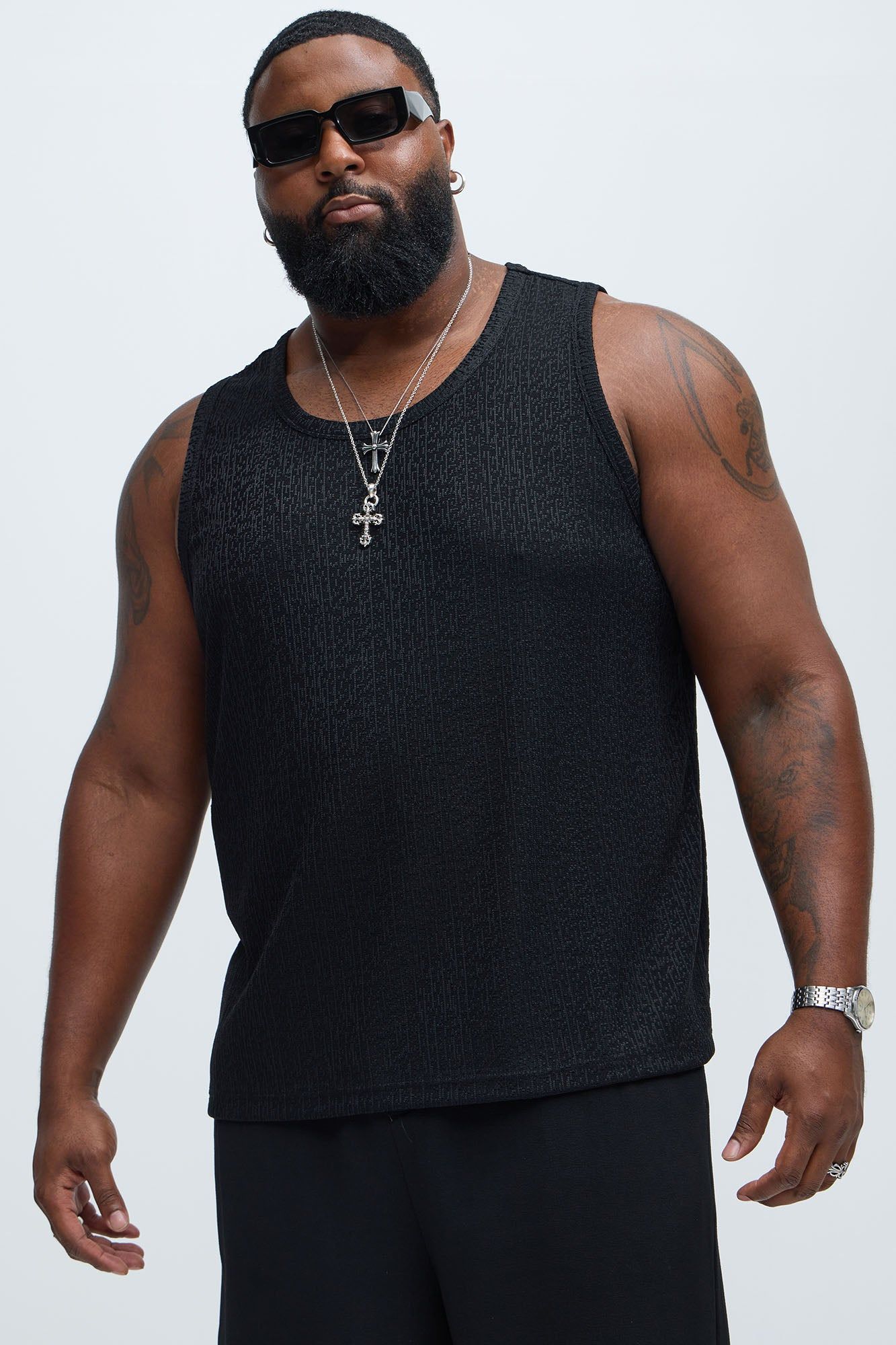 Sleek Textured Tank - Black sold by Fashion Nova product image thumbnail 5