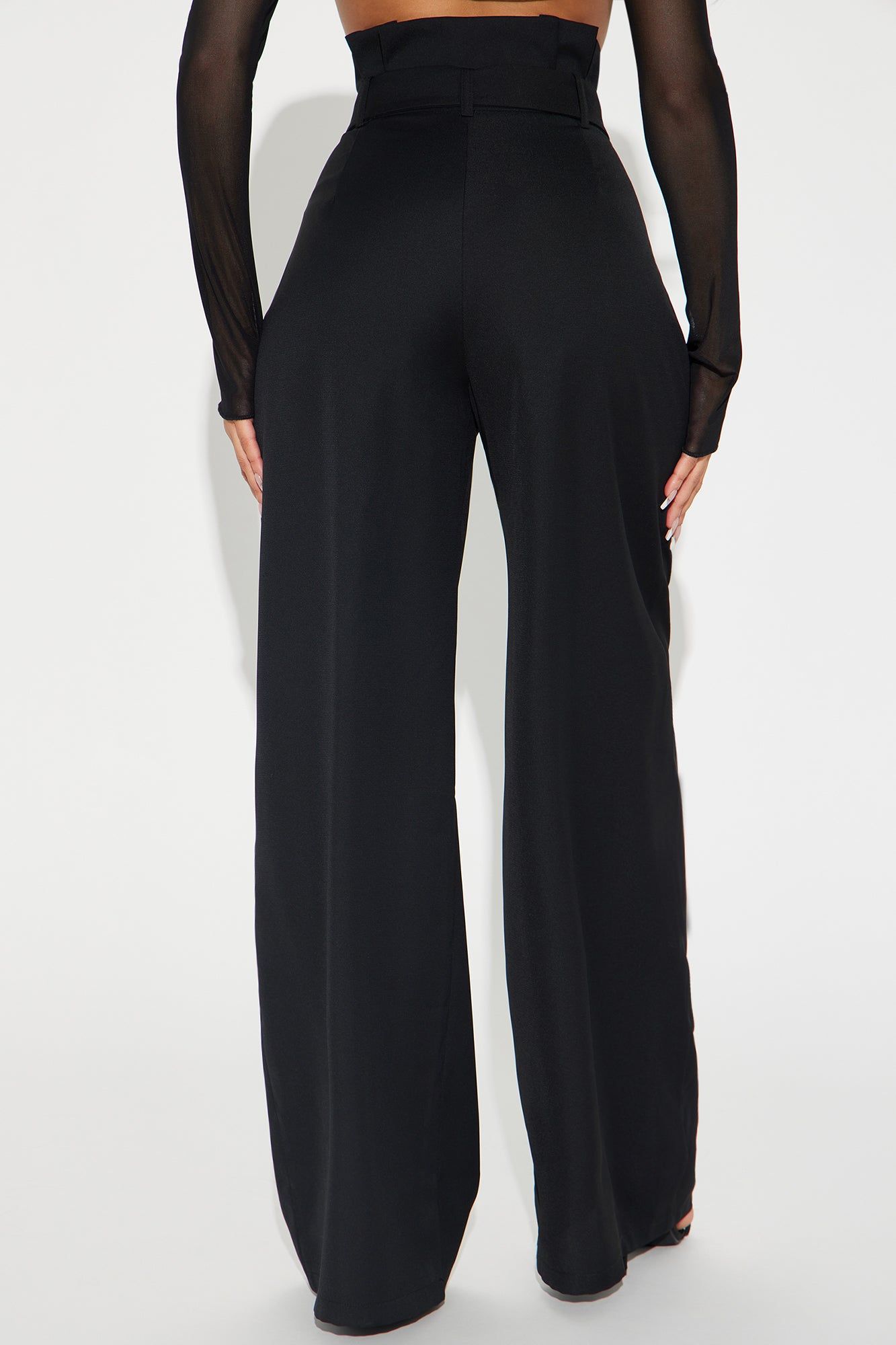 When You're Ready Belted Trouser - Black sold by Fashion Nova product image thumbnail 3