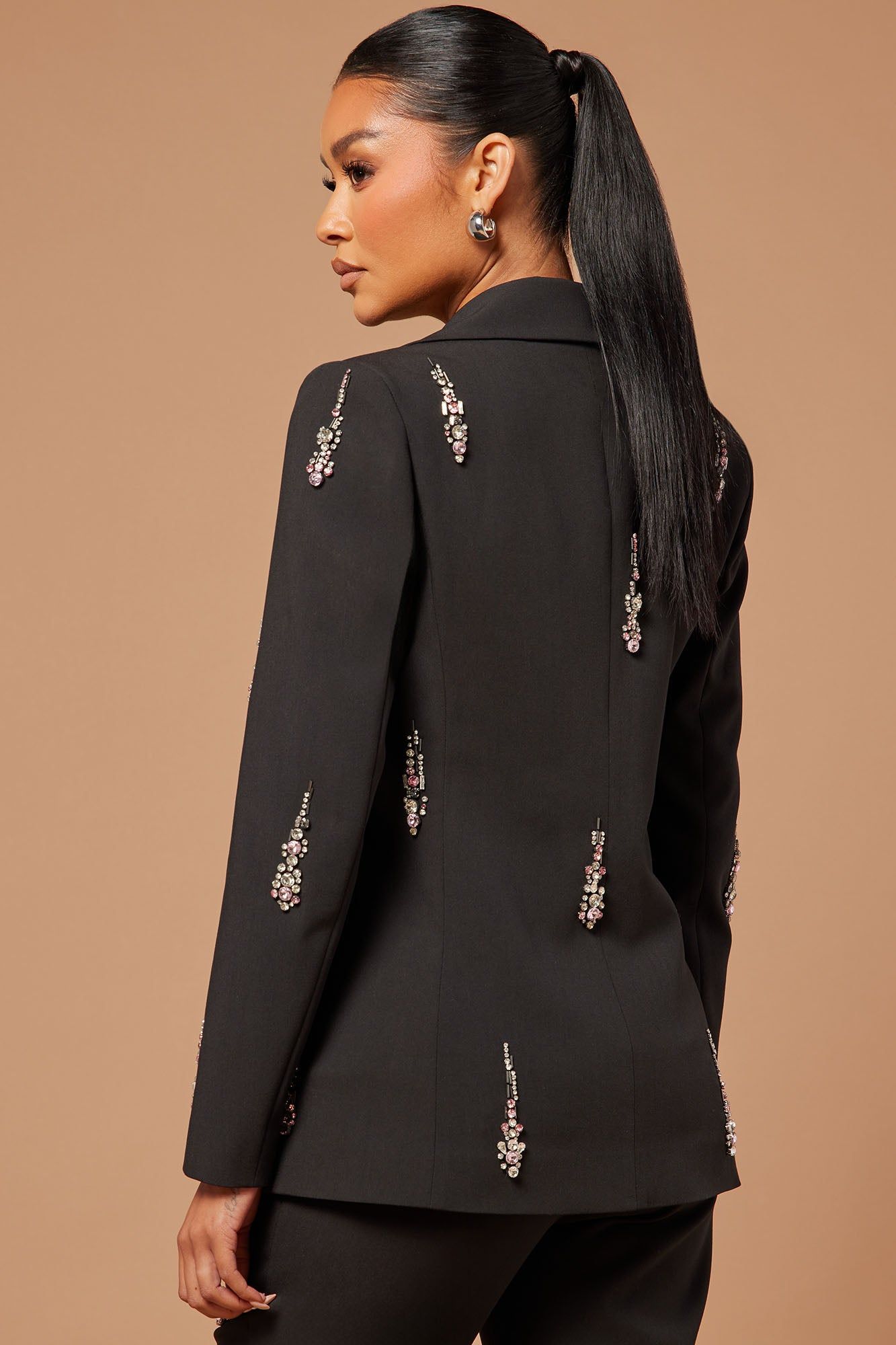 Elayna Embellished Blazer - Black sold by Fashion Nova product image thumbnail 4