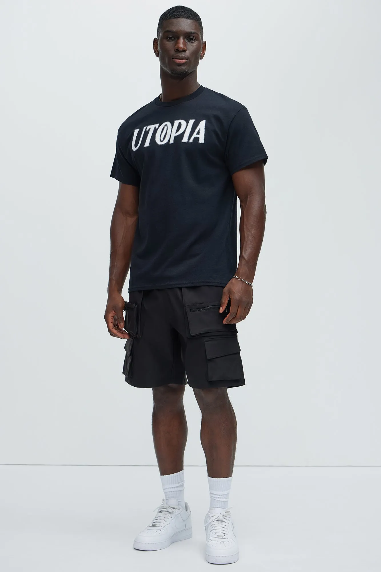 Utopia Now Short Sleeve Tee - Black sold by Fashion Nova product image thumbnail 3