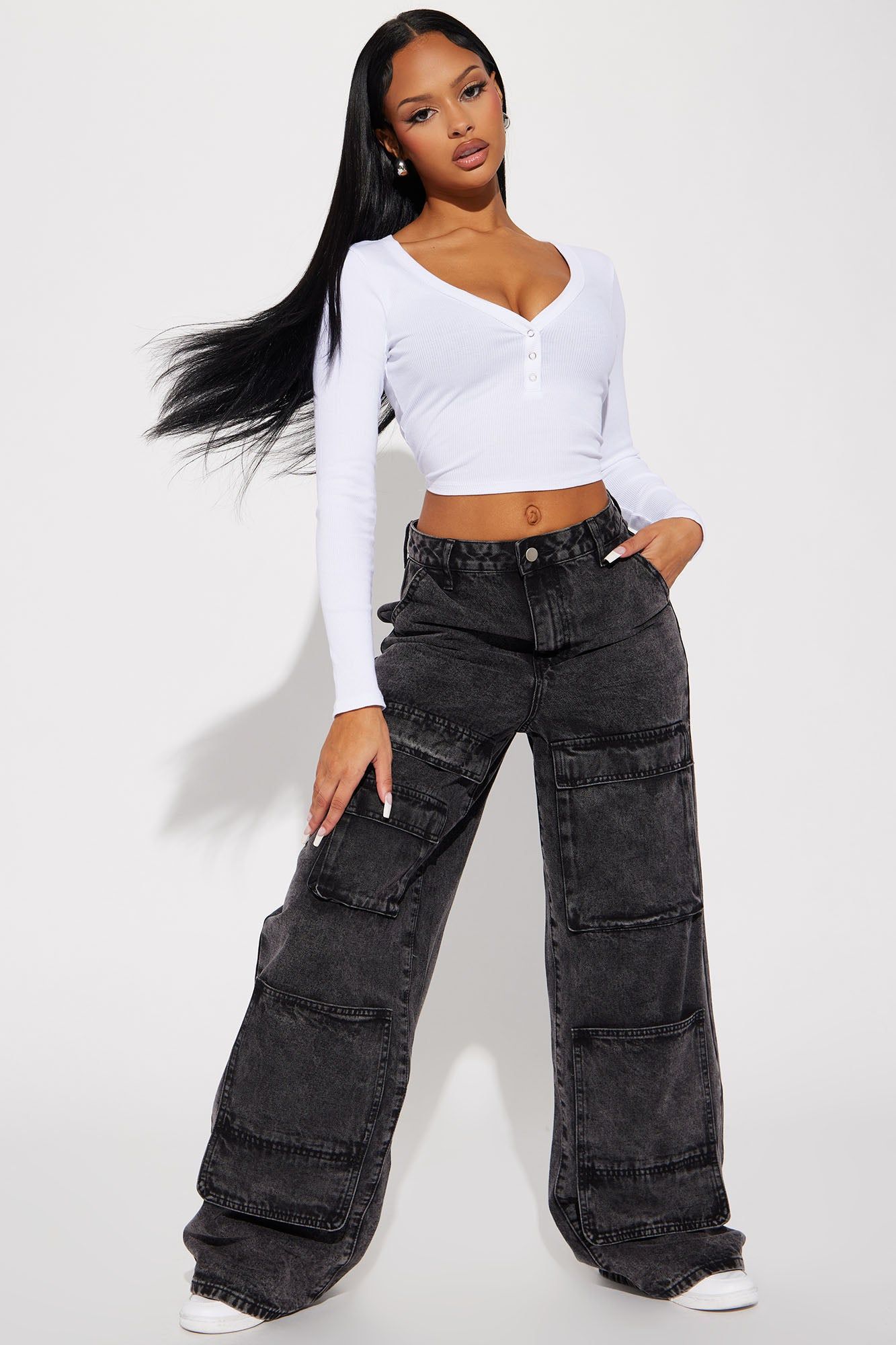 Nikki Ribbed Top - White sold by Fashion Nova product image thumbnail 2