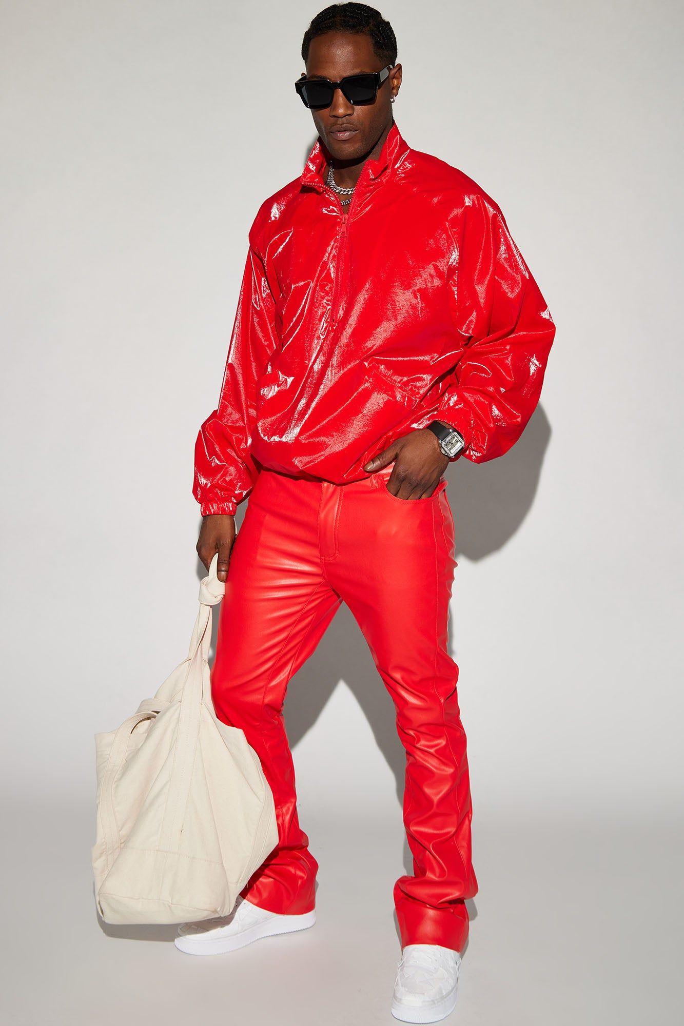 El Prado Nylon Anorak - Red sold by Fashion Nova product image thumbnail 3