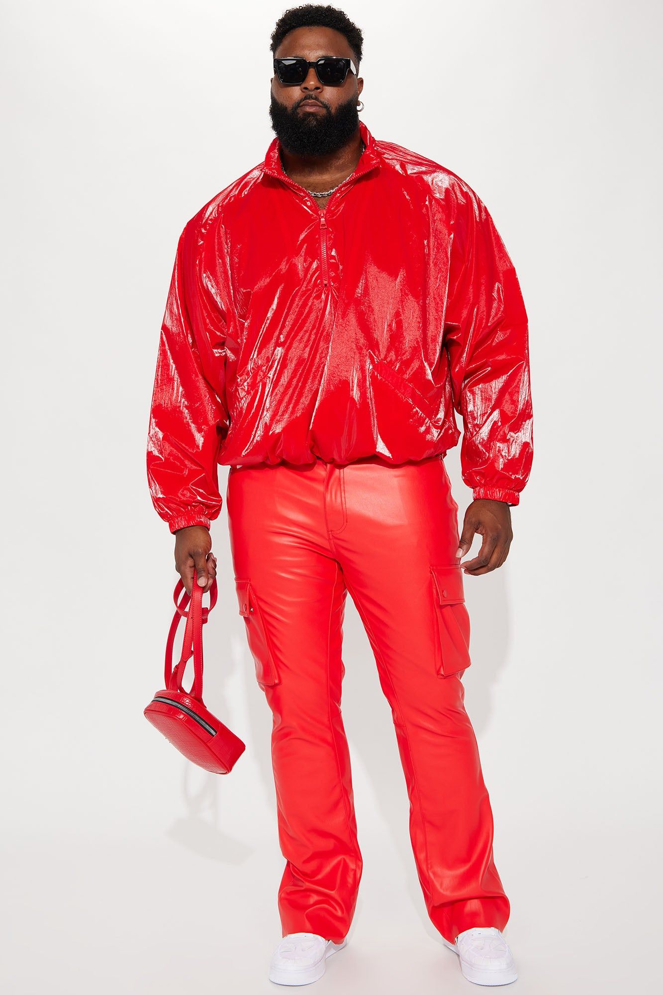 El Prado Nylon Anorak - Red sold by Fashion Nova product image thumbnail 5