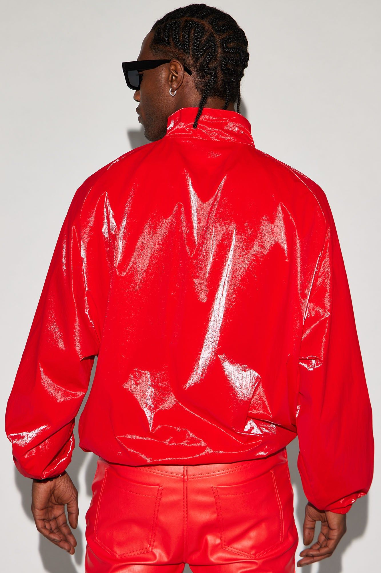 El Prado Nylon Anorak - Red sold by Fashion Nova product image thumbnail 4