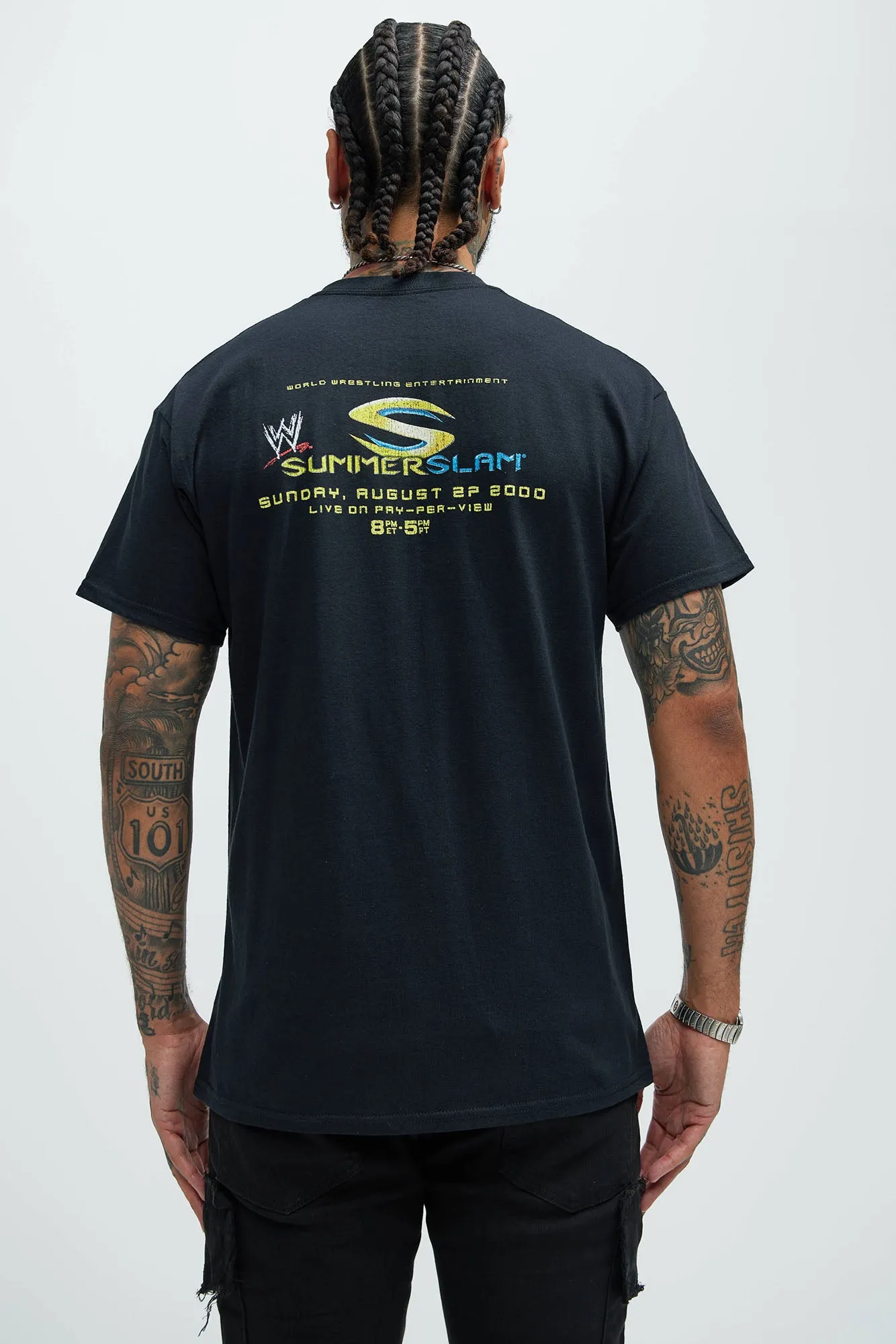 WWE Summer Slam 2000 Short Sleeve Tee - Black sold by Fashion Nova product image thumbnail 4