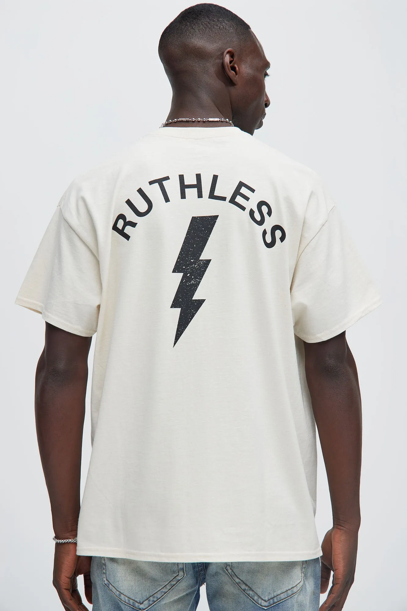 Ruthless Striker Oversized Short Sleeve Tee - Natural/Combo sold by Fashion Nova product image thumbnail 4
