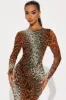 Alexa Leopard Maxi Dress - Leopard sold by Fashion Nova