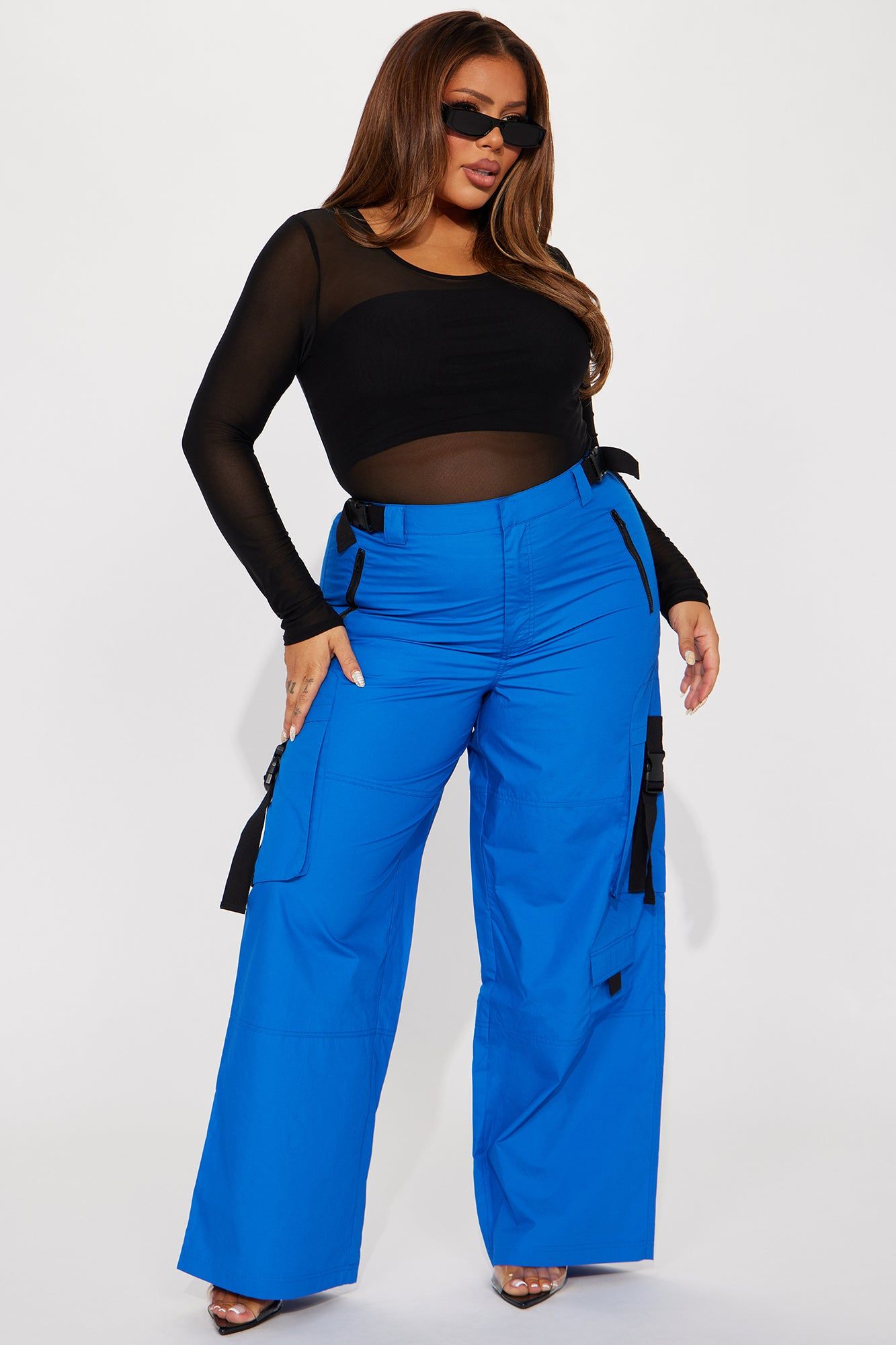 Keep It On The Low Cargo Pant - Royal sold by Fashion Nova product image thumbnail 4