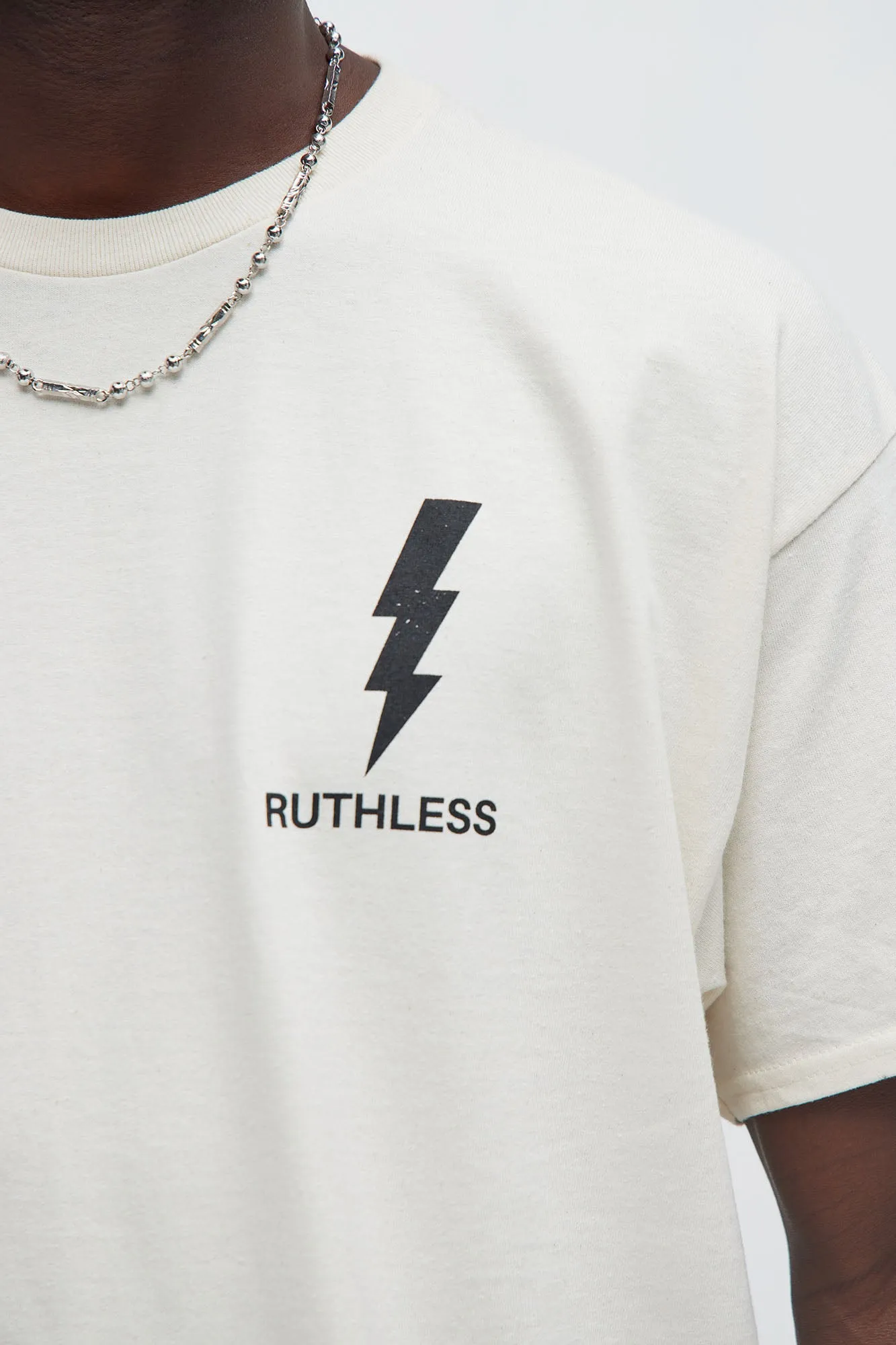 Ruthless Striker Oversized Short Sleeve Tee - Natural/Combo sold by Fashion Nova product image thumbnail 3
