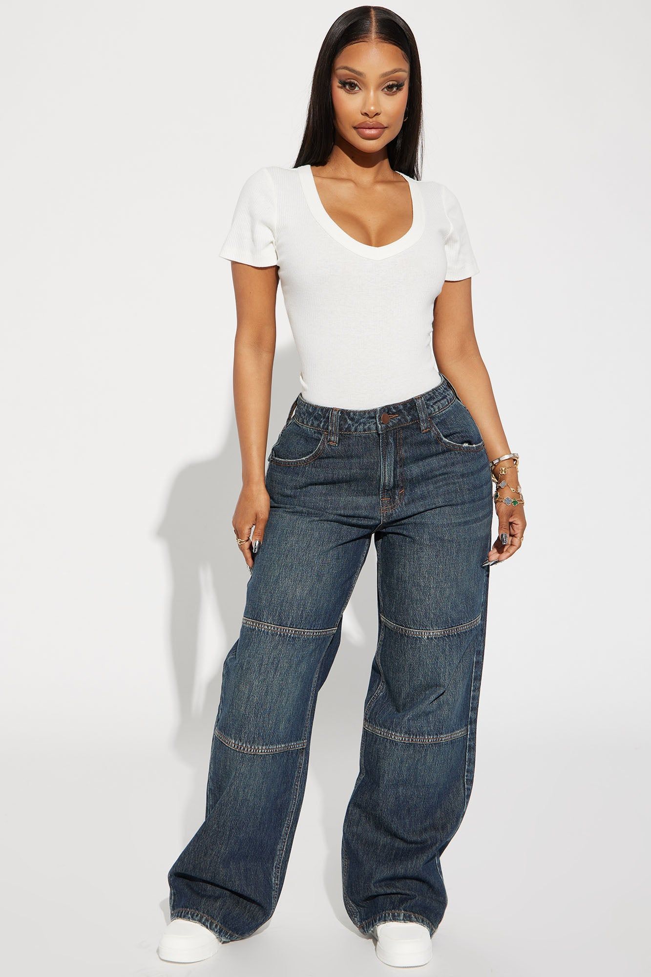 Irene Ribbed Baby Tee - Ivory sold by Fashion Nova product image thumbnail 2