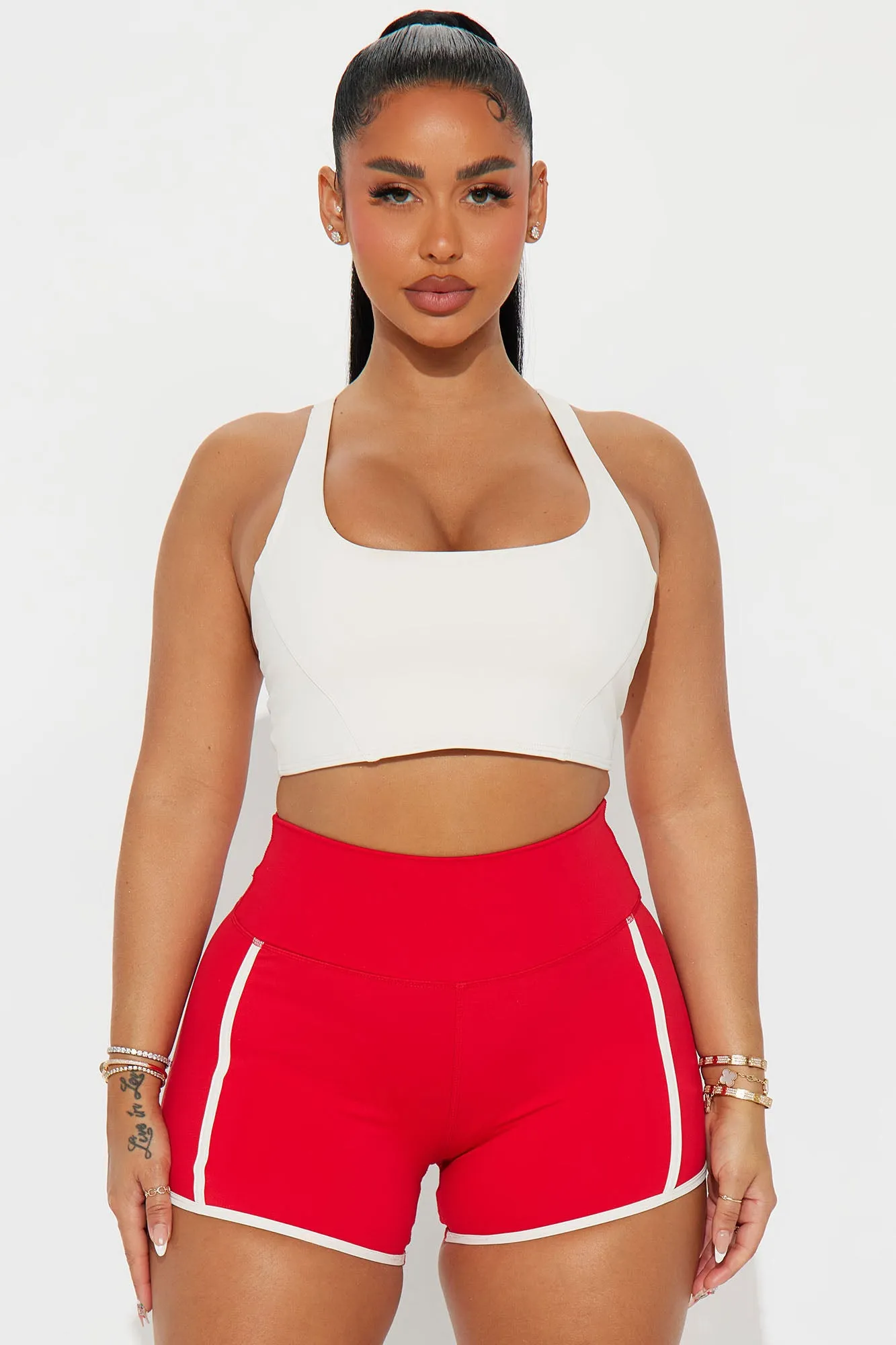 Push and Pull Mix Match Active Set - Red/combo sold by Fashion Nova product image thumbnail 2