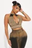 No Harm Done Washed Denim Pant Set - Black/combo sold by Fashion Nova
