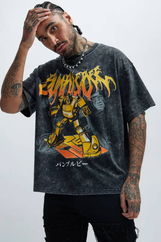 Transformers Bumblebee Oversized Short Sleeve Tee - Black sold by Fashion Nova
