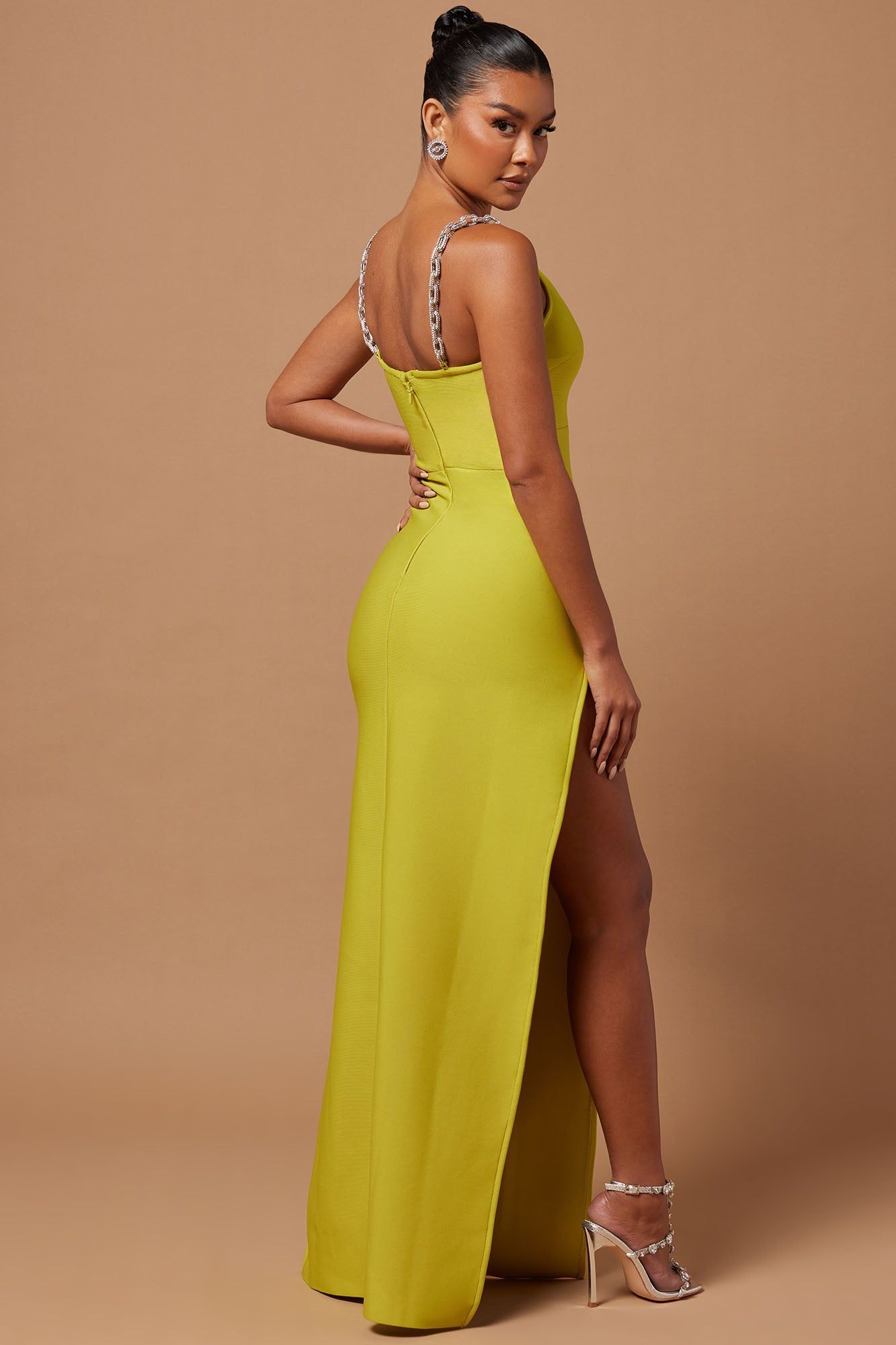 Addison Bandage Gown - Chartreuse sold by Fashion Nova product image thumbnail 4