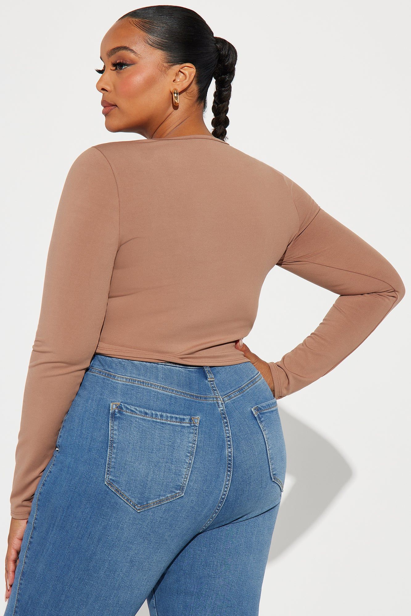 Jaylene Smooth Fit Top - Mocha sold by Fashion Nova product image thumbnail 6
