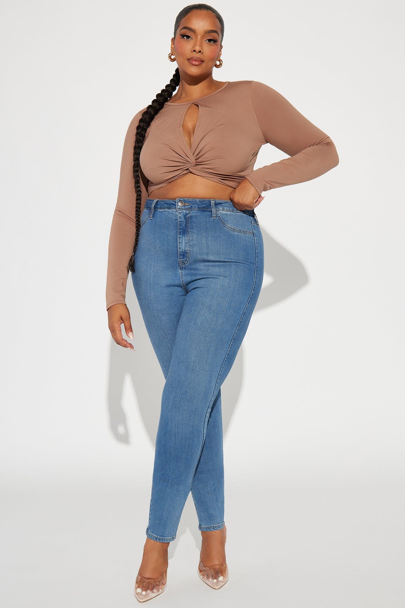 Jaylene Smooth Fit Top - Mocha sold by Fashion Nova product image thumbnail 5