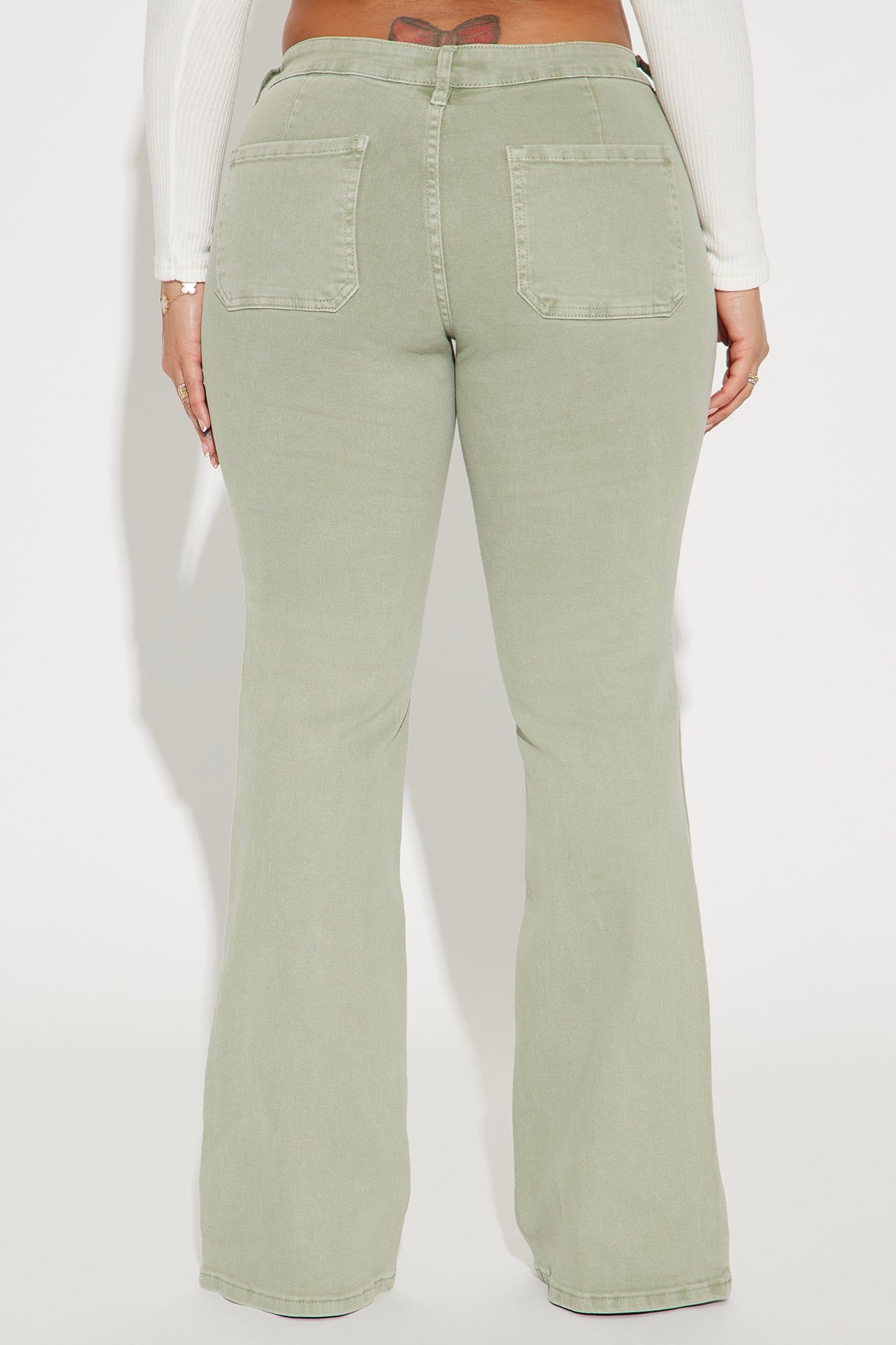I Don't Care Flare Pant - Sage sold by Fashion Nova product image thumbnail 3