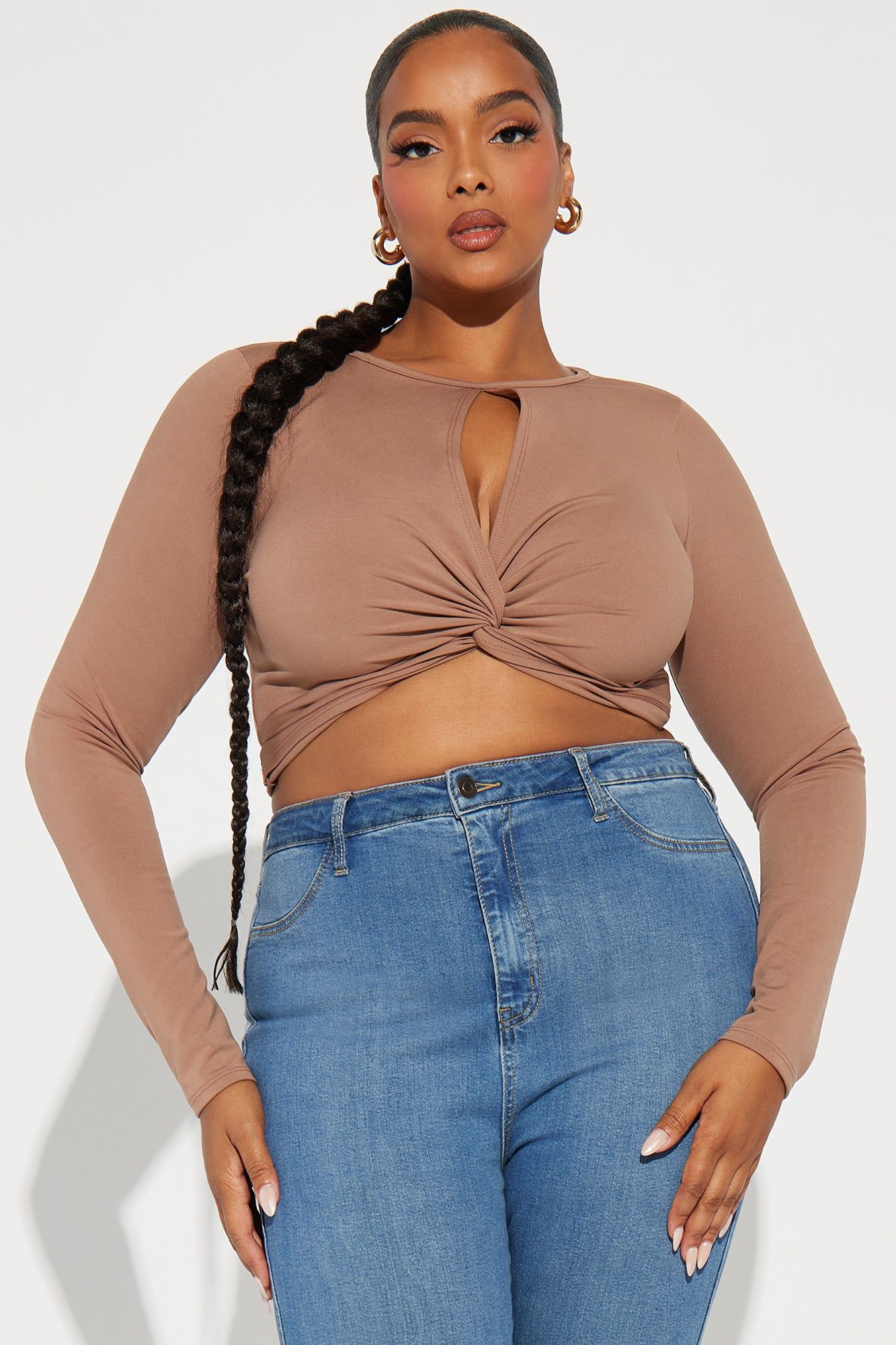 Jaylene Smooth Fit Top - Mocha sold by Fashion Nova product image thumbnail 4