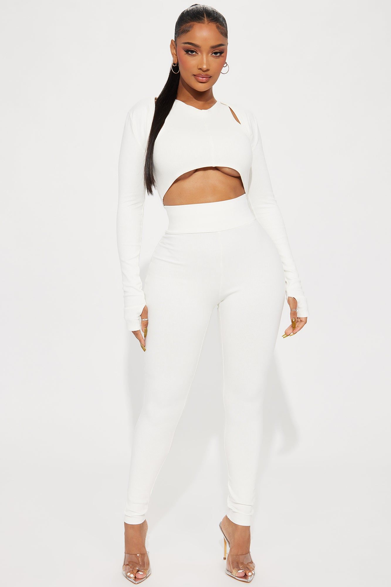 Odessa Snatched Long Sleeve Shrug - Off White sold by Fashion Nova product image thumbnail 2