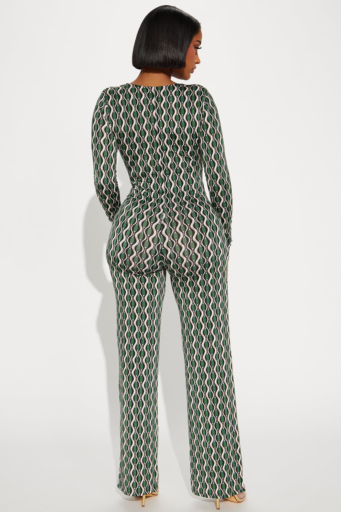 Making Moments Jumpsuit - Green/combo sold by Fashion Nova product image thumbnail 3