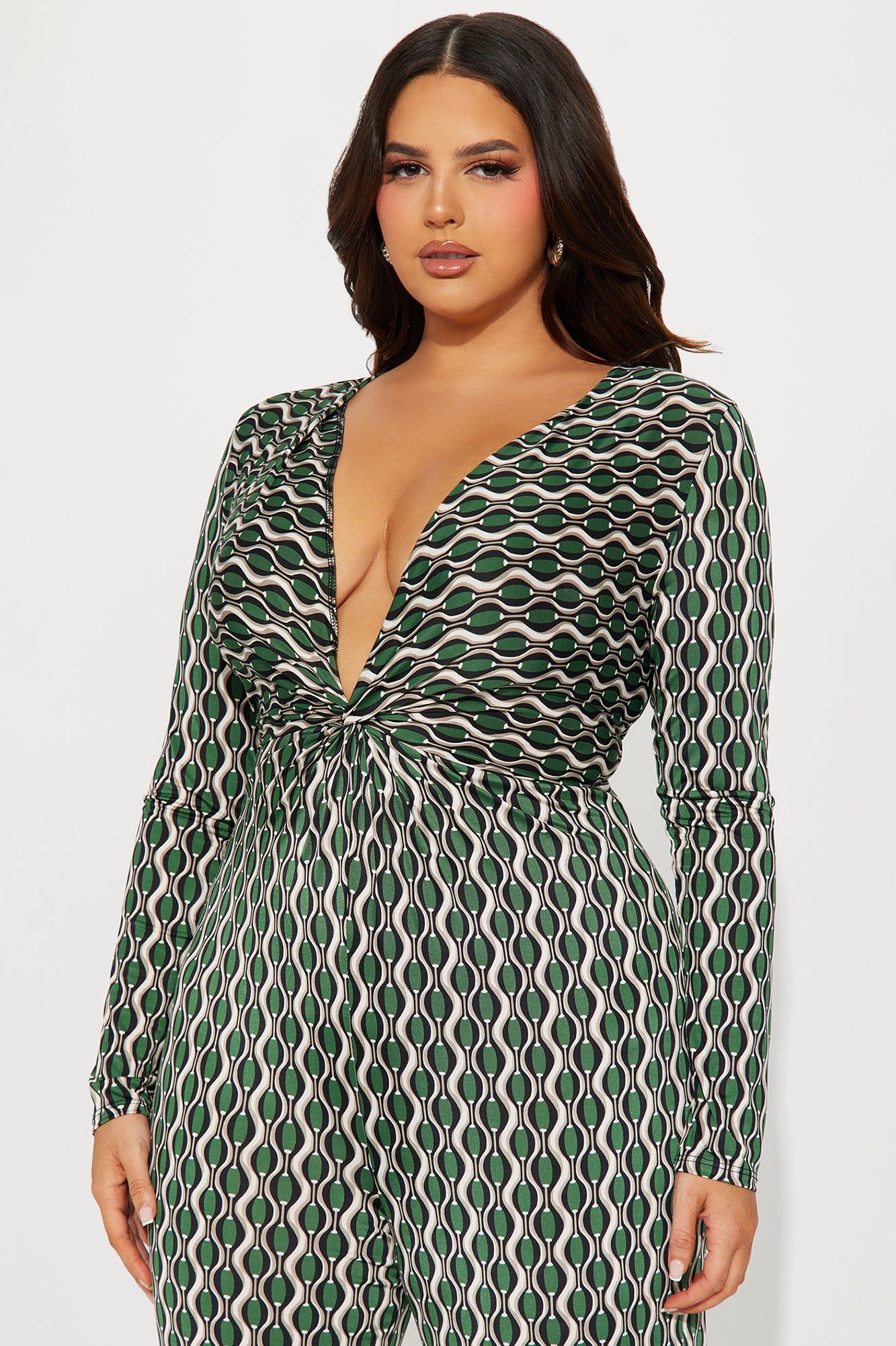 Making Moments Jumpsuit - Green/combo sold by Fashion Nova product image thumbnail 5