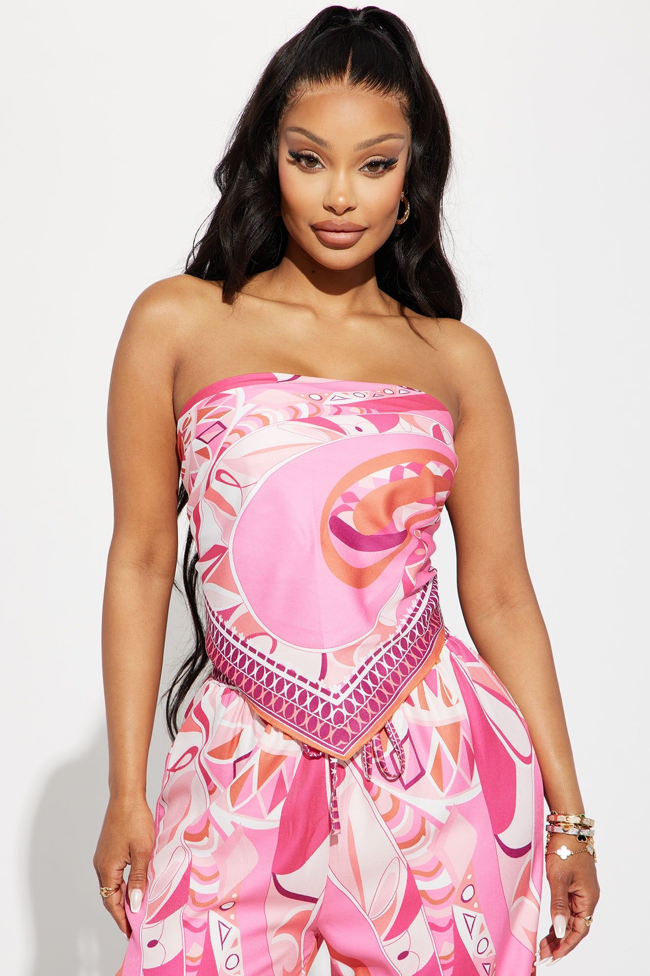 Rosario Pant Set - Pink/combo sold by Fashion Nova product image thumbnail 2