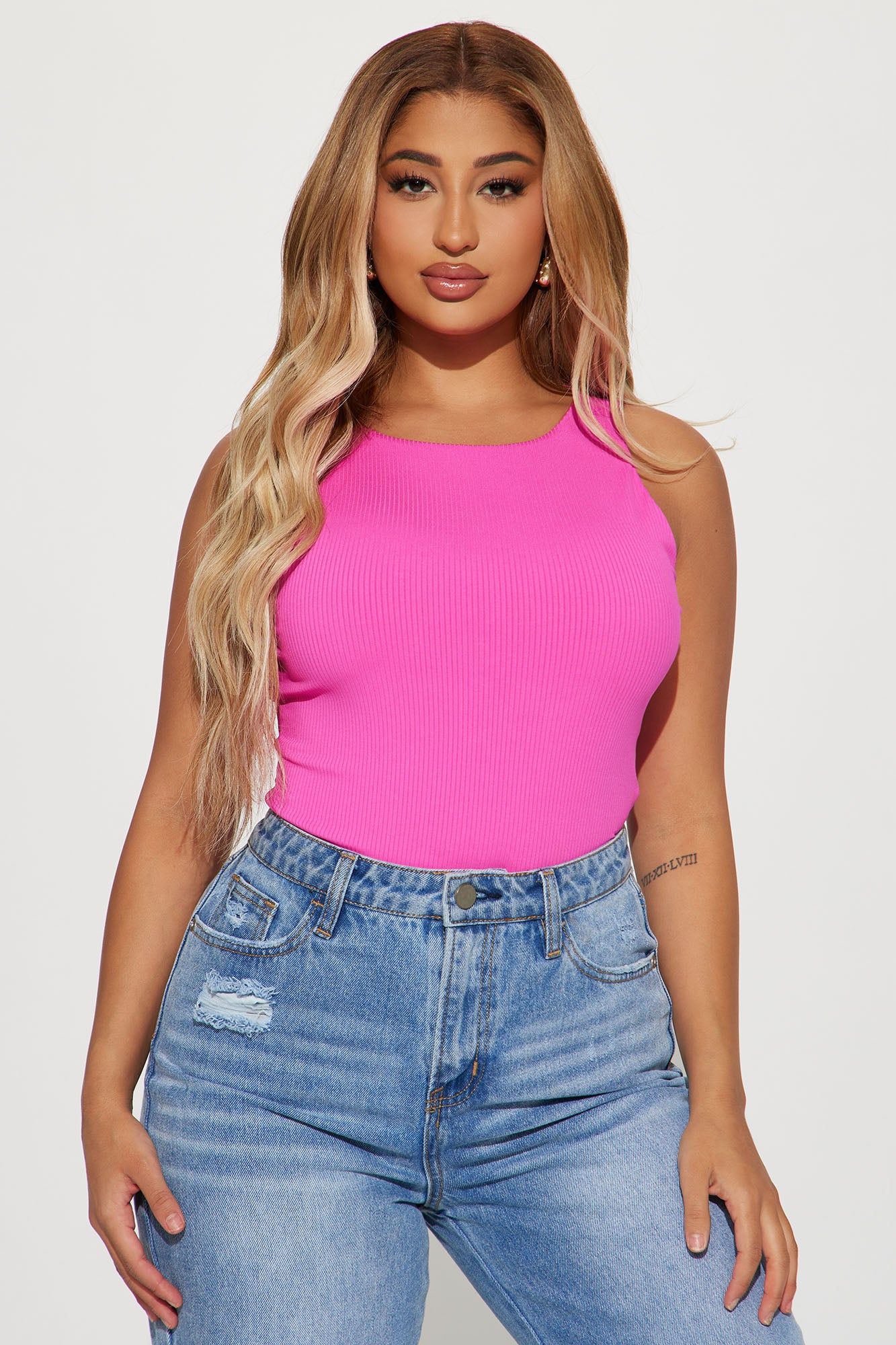 Out Of Sight Ribbed Bodysuit - Fuchsia sold by Fashion Nova product image thumbnail 3