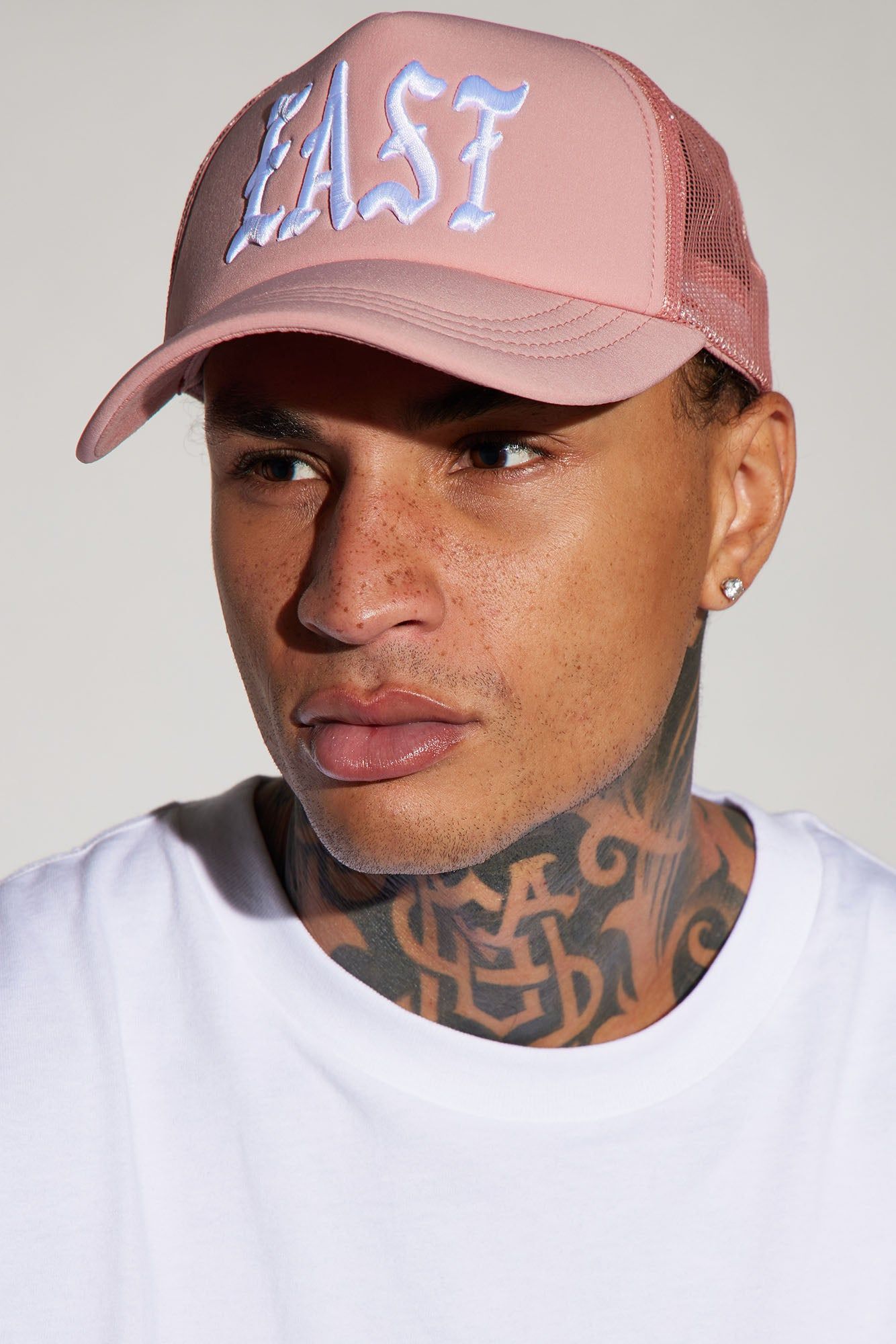 East Side Trucker Hat - Mauve sold by Fashion Nova