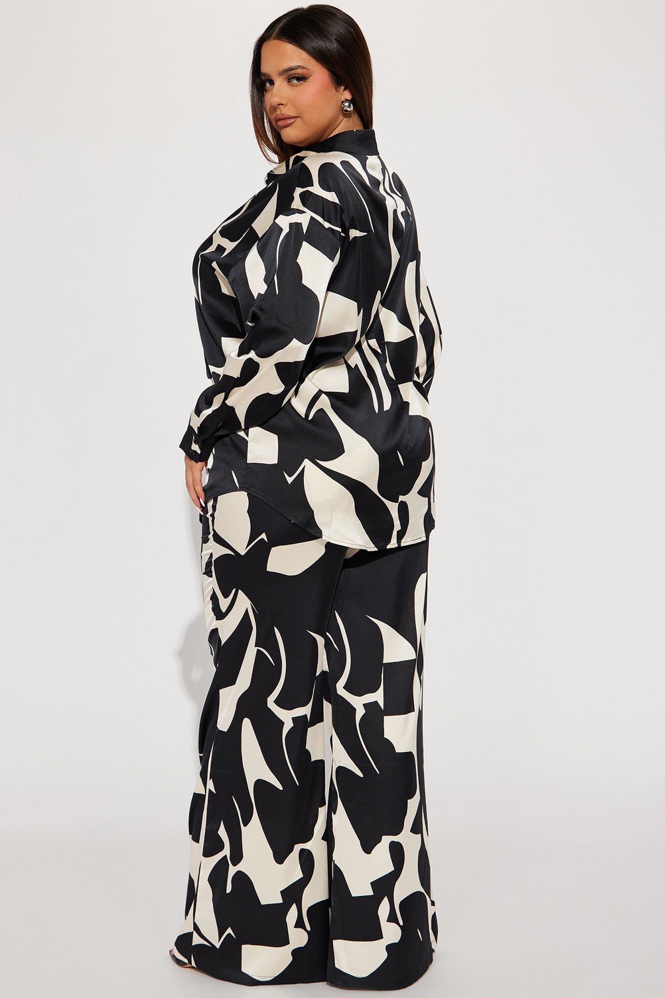 New Night Satin Pant Set - Black/combo sold by Fashion Nova product image thumbnail 6