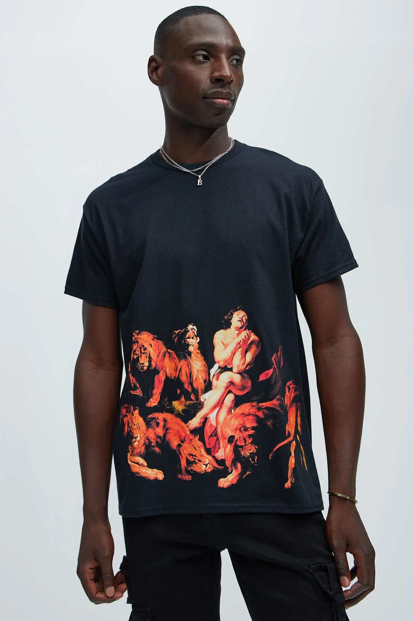 Lions Den Short Sleeve Tee - Black sold by Fashion Nova product image thumbnail 3